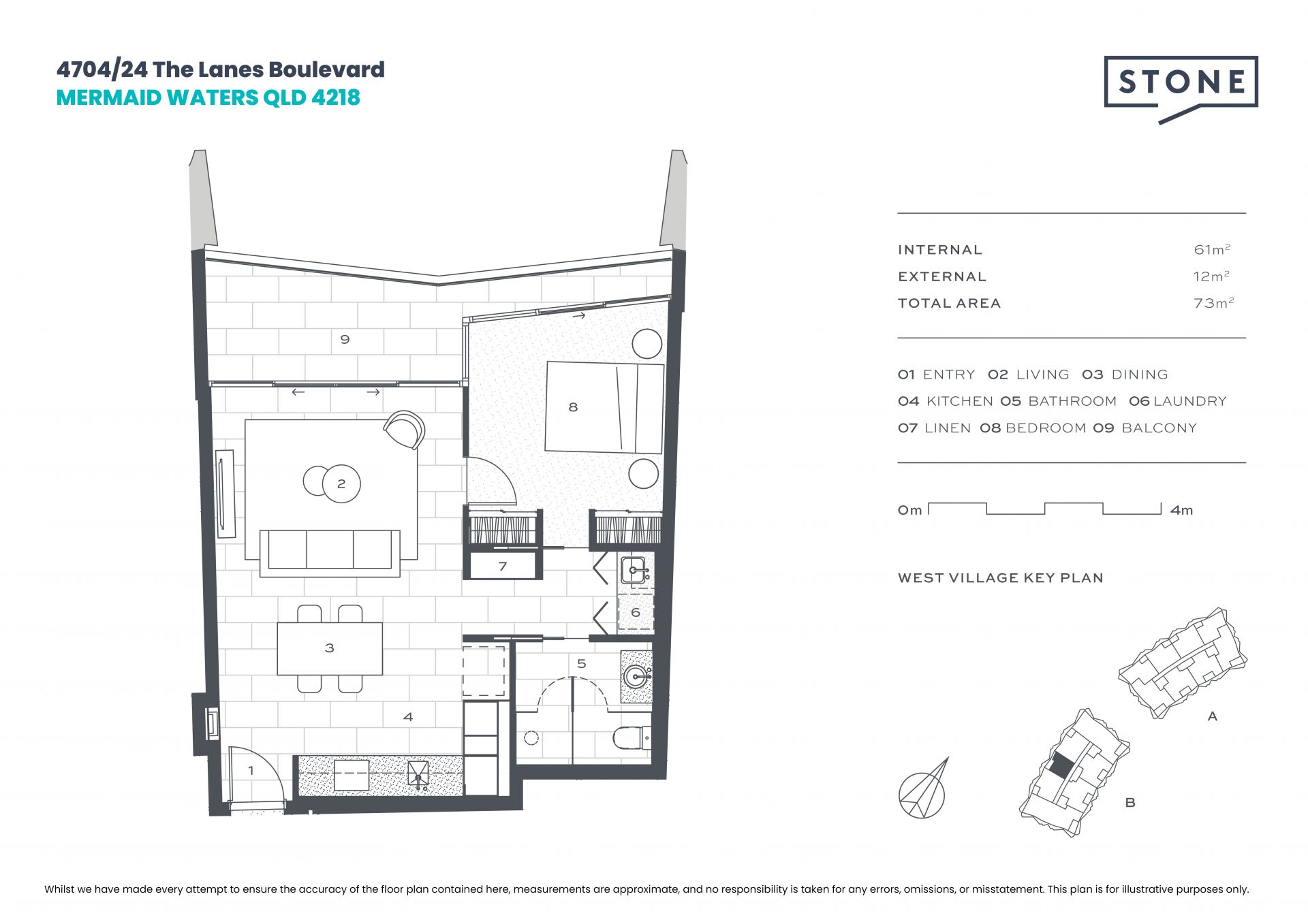 Luxurious One Bedroom Apartment at The Lanes