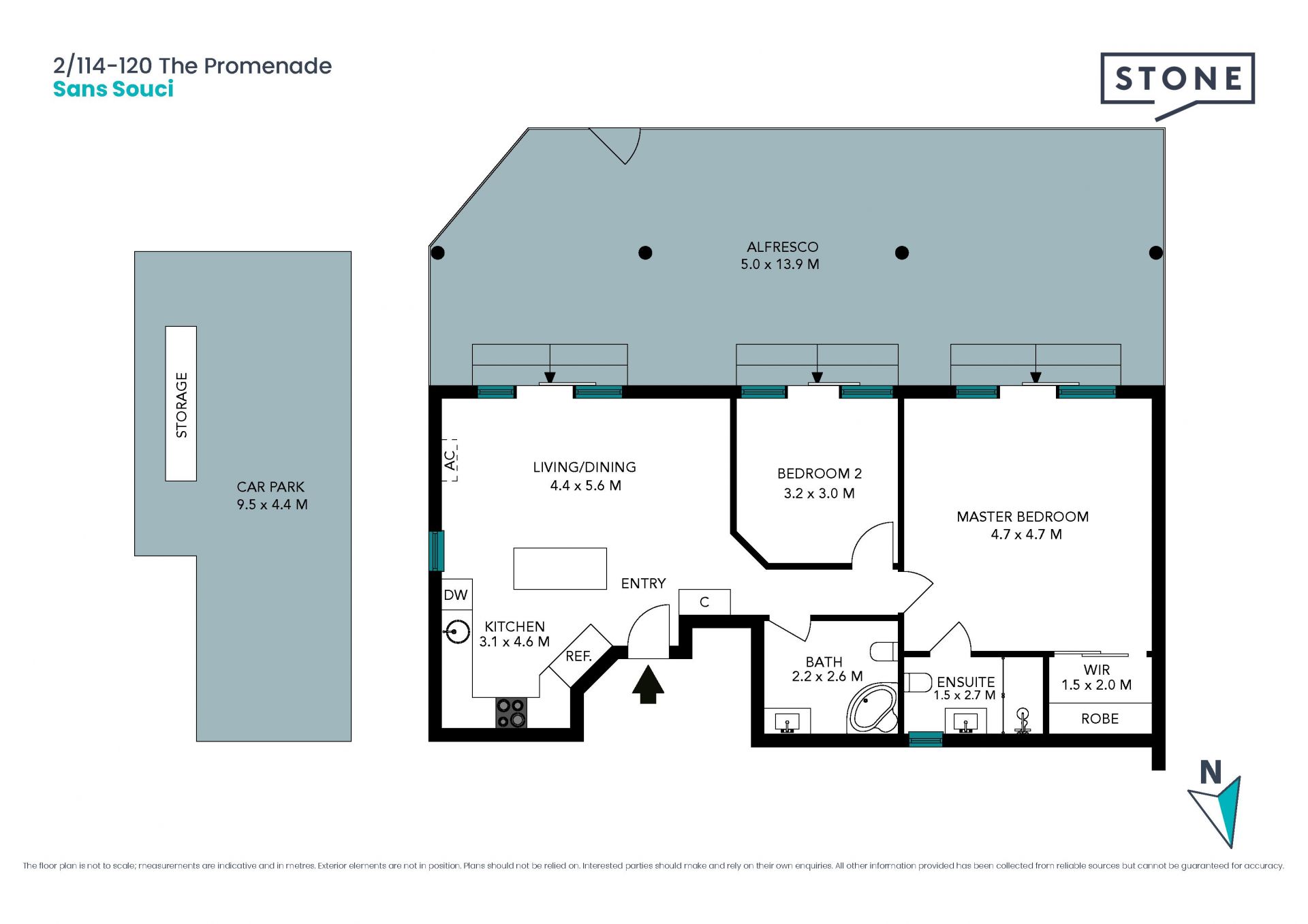 Single level private abode with spacious courtyard