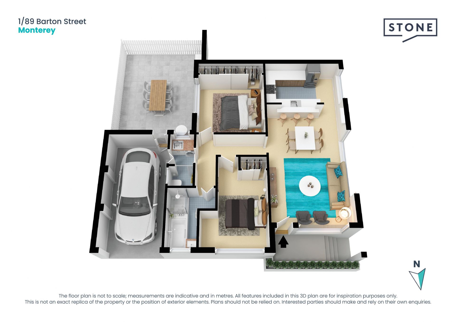 Front villa offering space, light and location