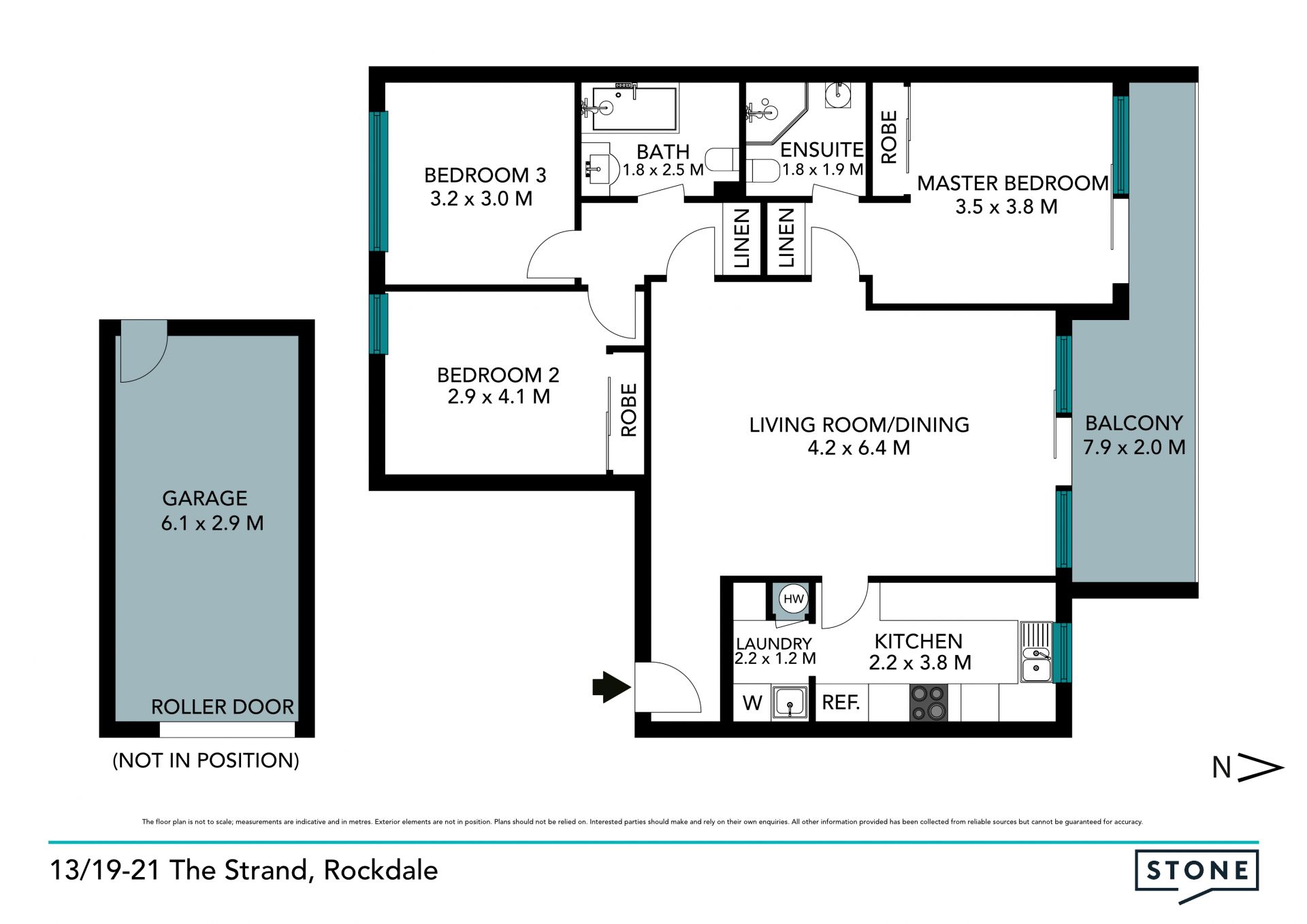 Sunny three-bedroom unit in quiet, central hub