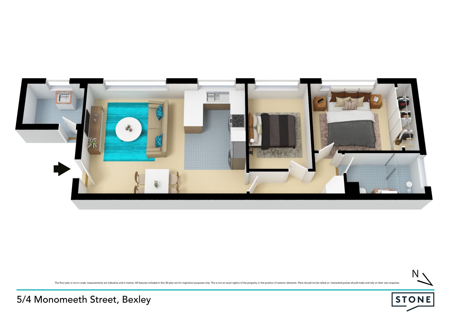 Tidy budget-pleasing pad a walk from station