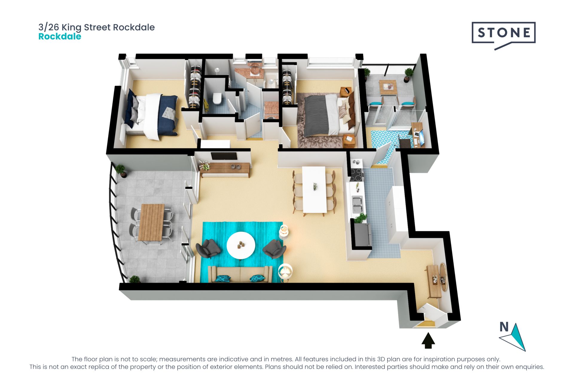 Two beds plus study in leafy village hub