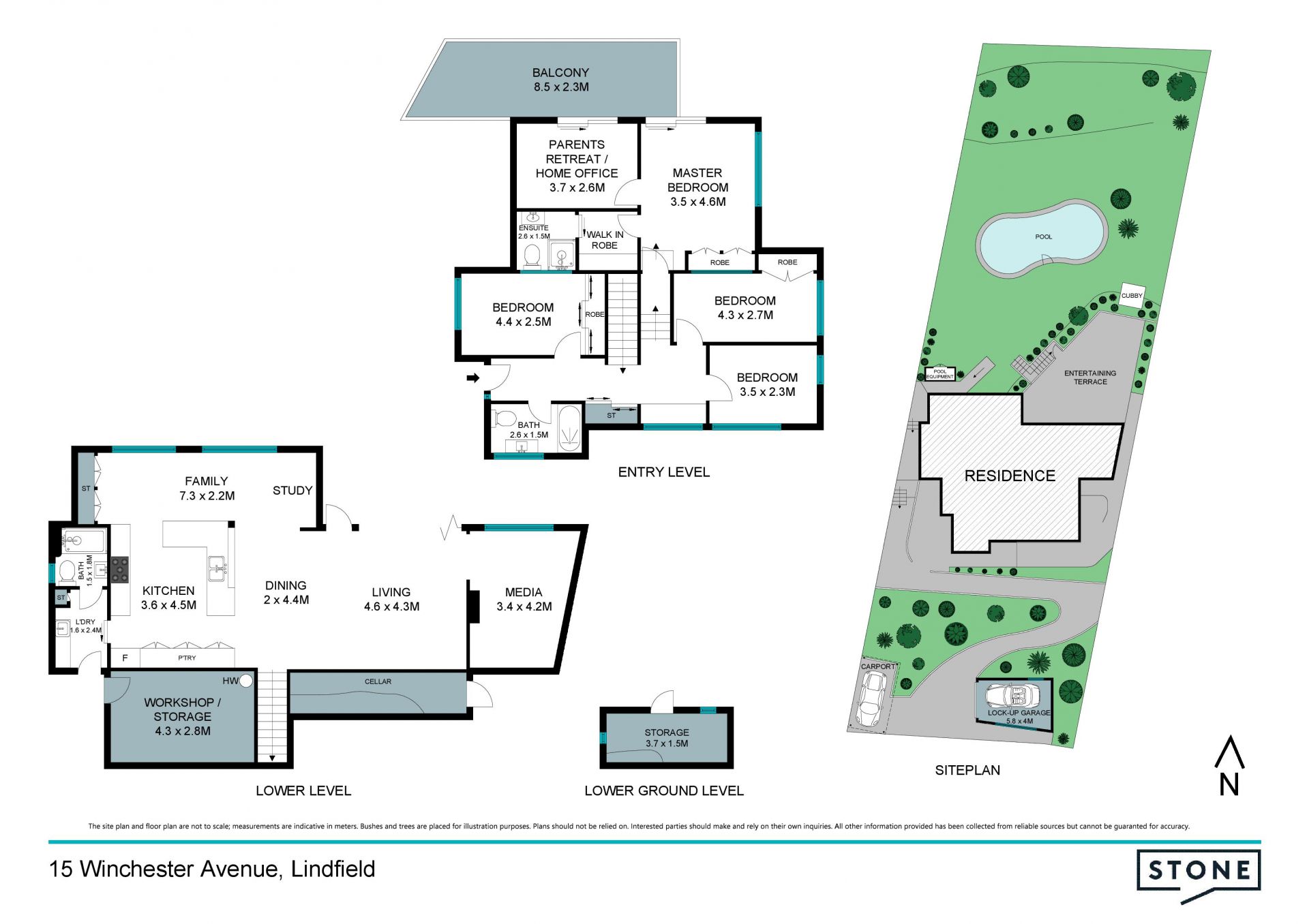 Family entertainer tranquil north to rear view