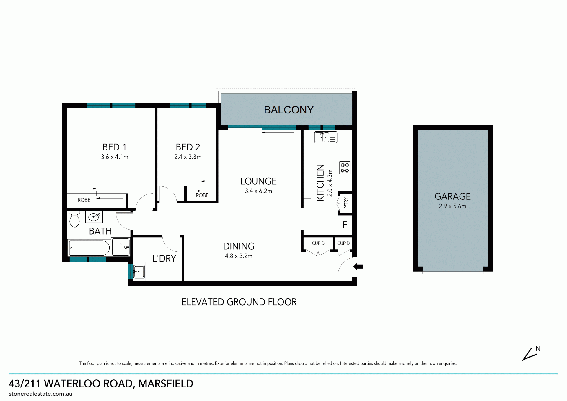Private unit in walk-to-everywhere location