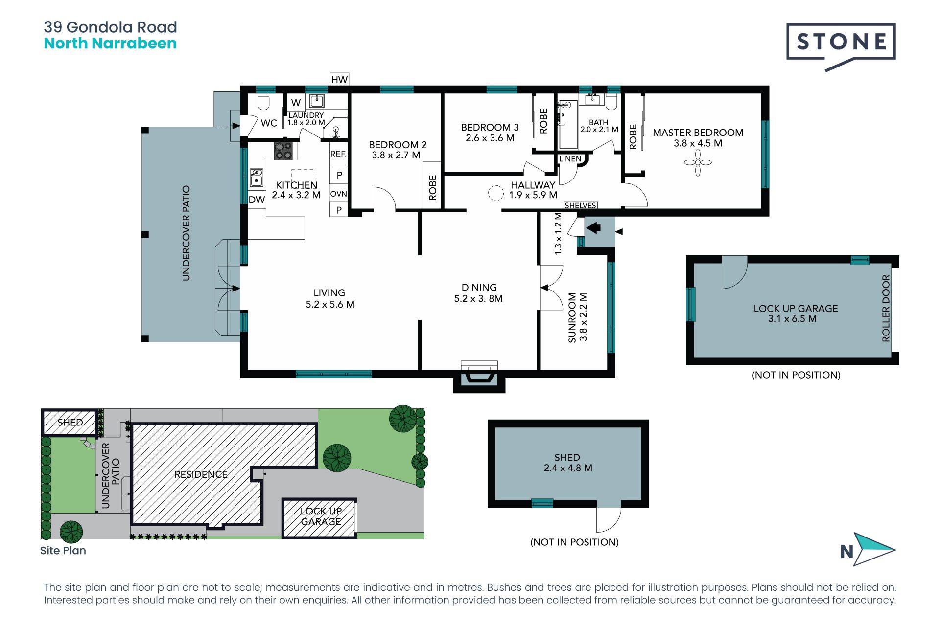 Private, sun filled single level home