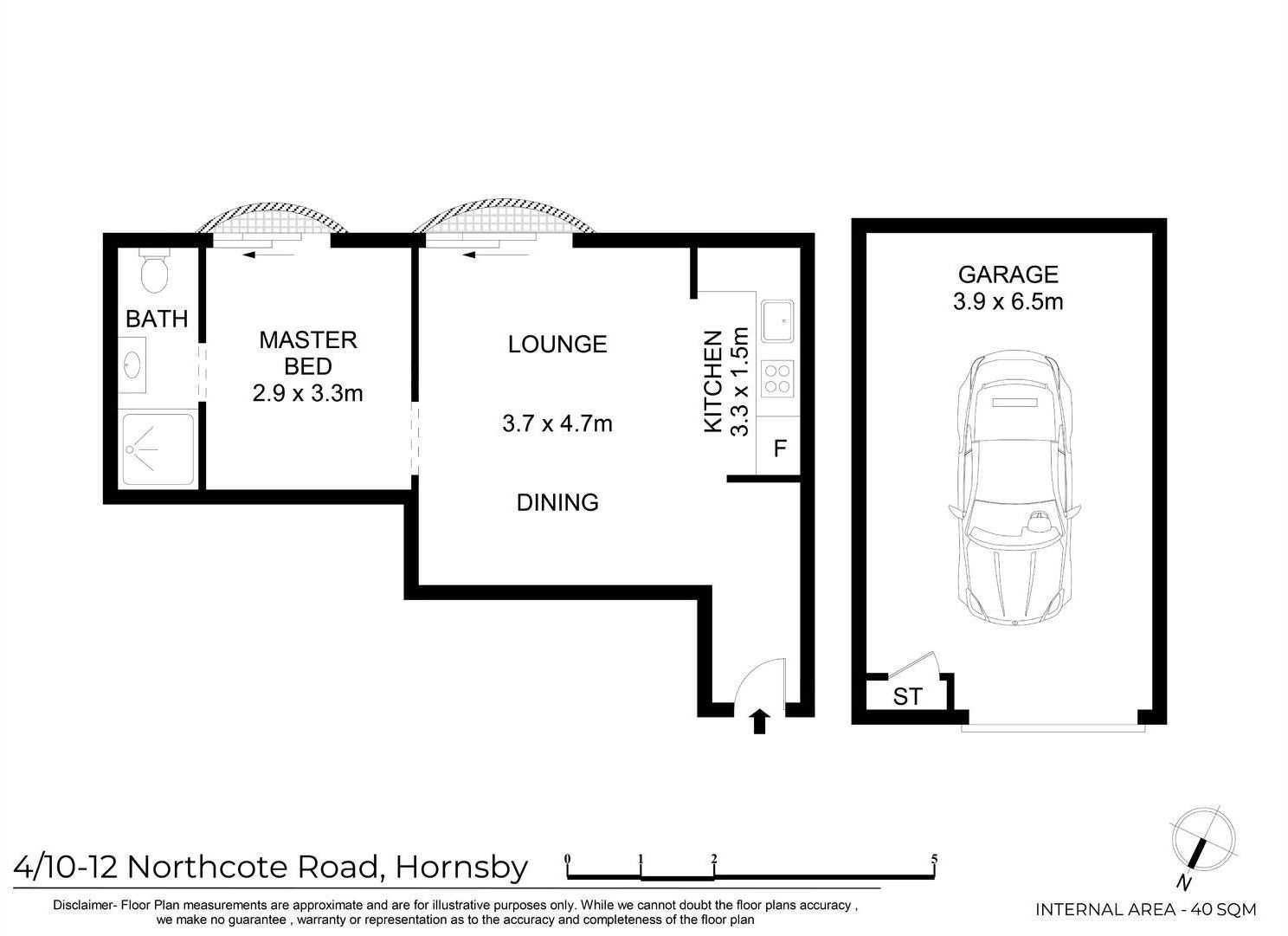 Charming 1 Bedroom Apartment With Large Garage.
