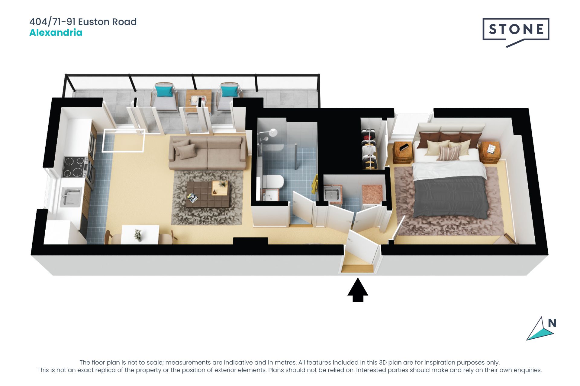 Newly built sundrenched inner-city pad