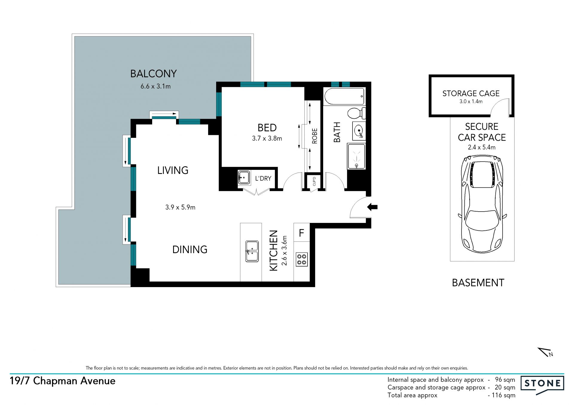 North Facing sub-penthouse in 'The Croft'