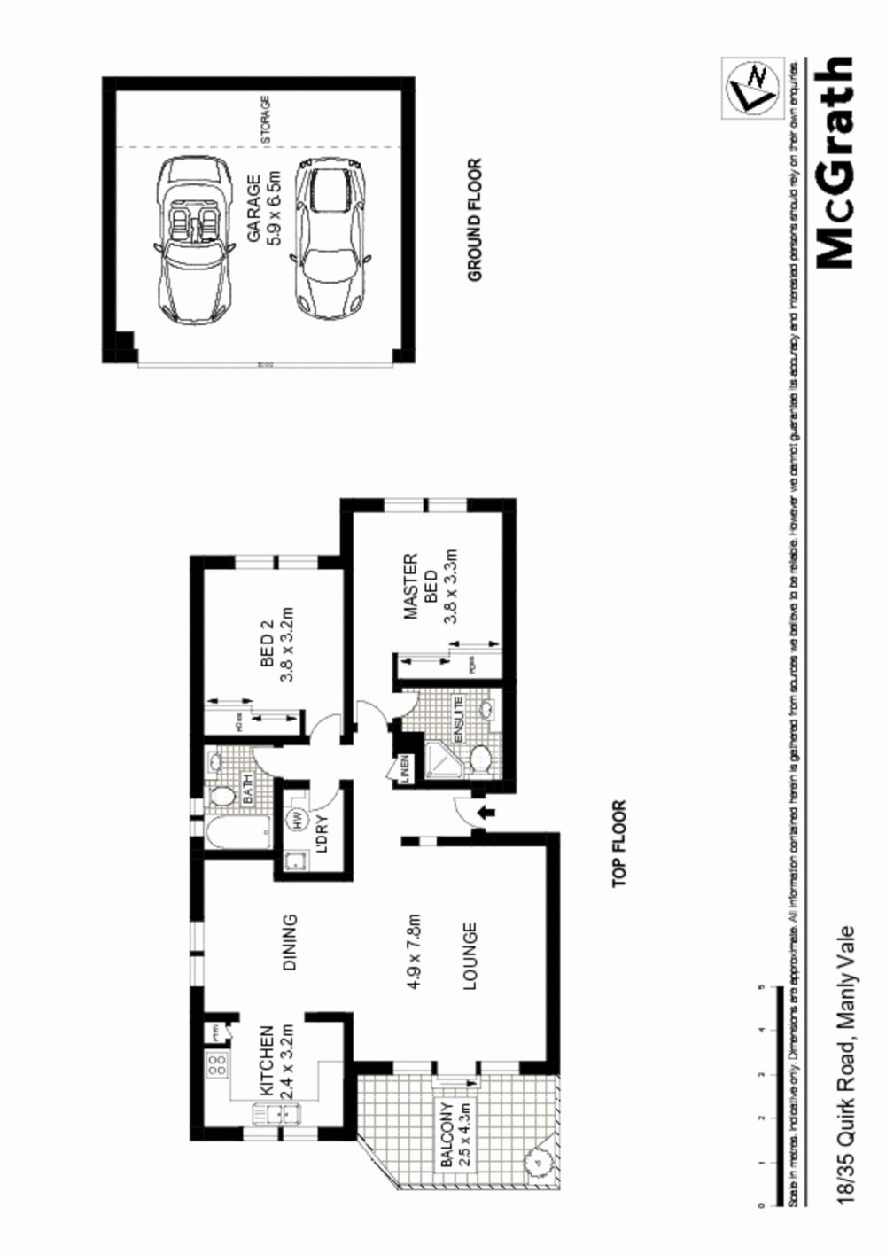 Sun drenched north facing apartment