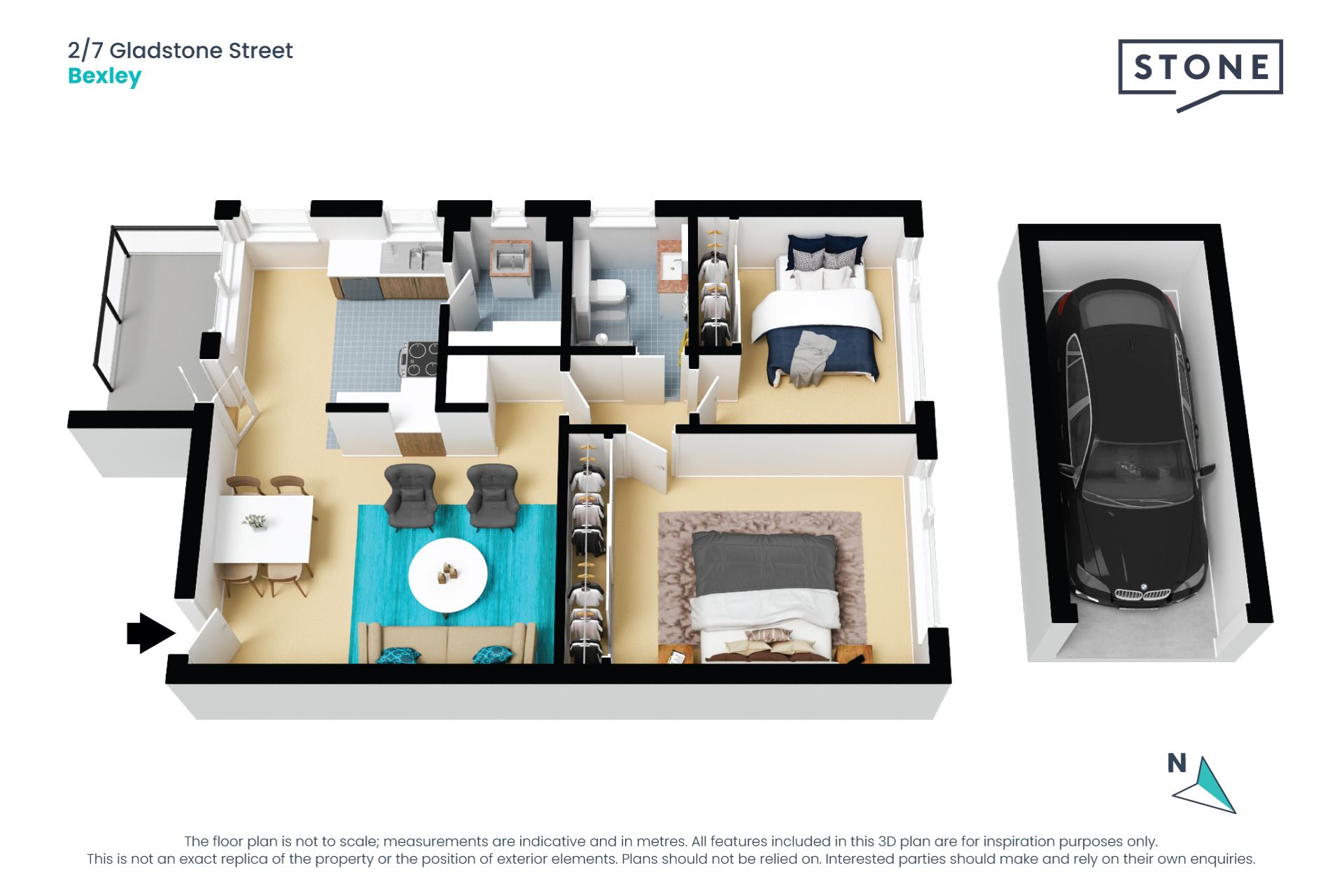 Modernised ground-floor unit