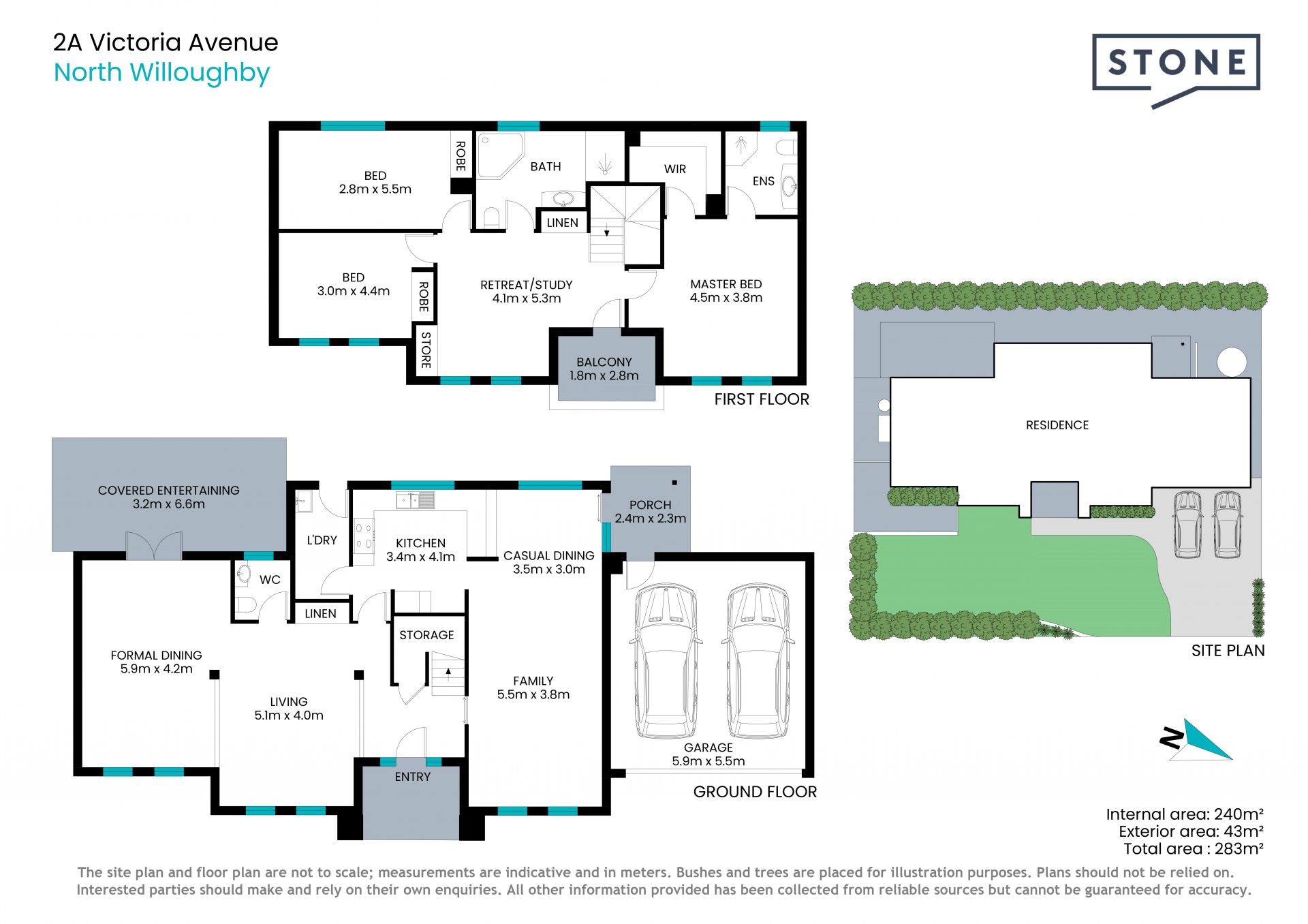 Freestanding easy-care family residence, footsteps to transport