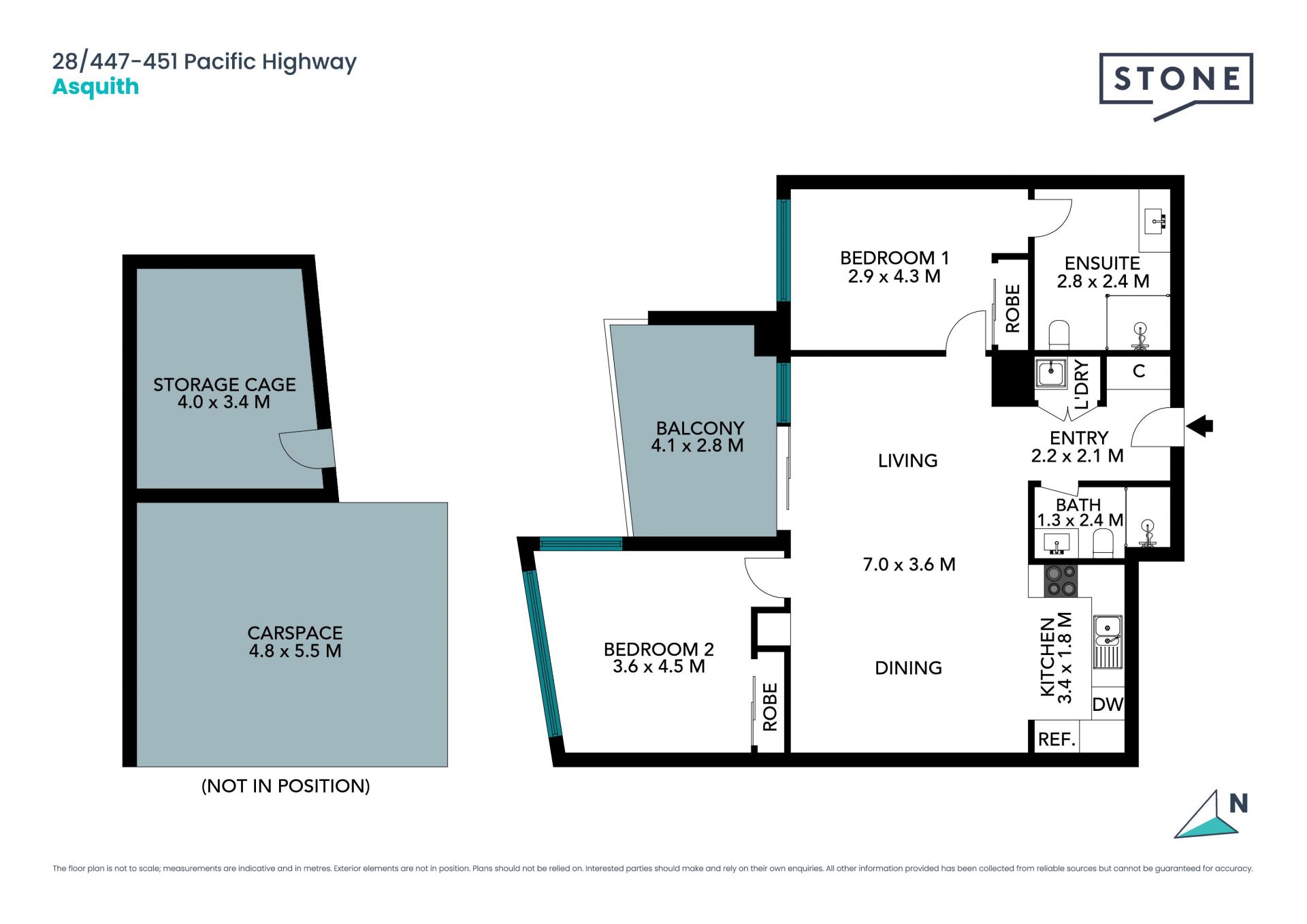 Two Bedroom Contemporary Apartment