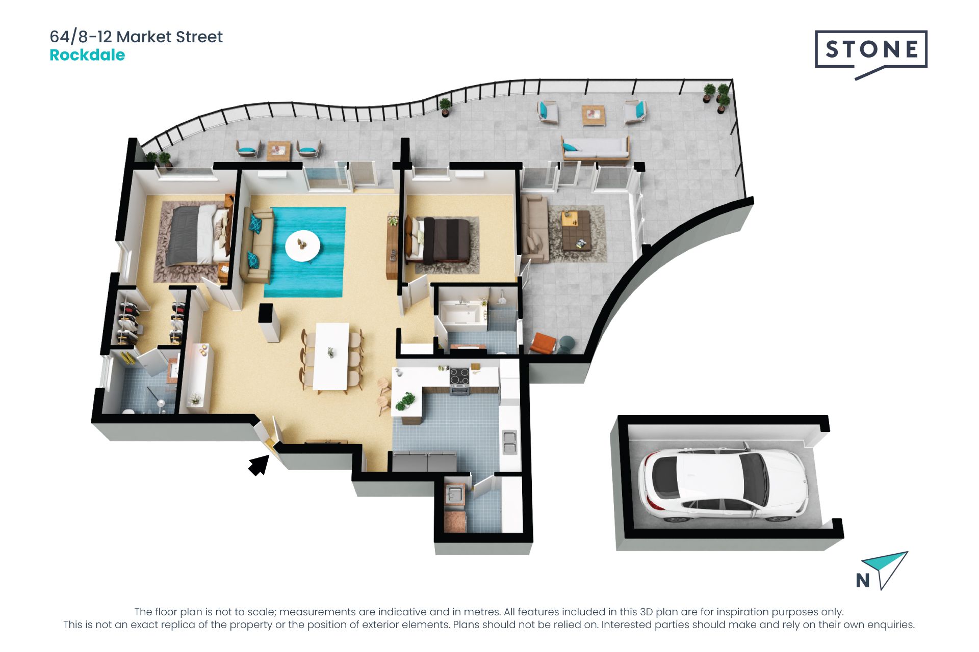 House-sized apartment with city views plus sun room
