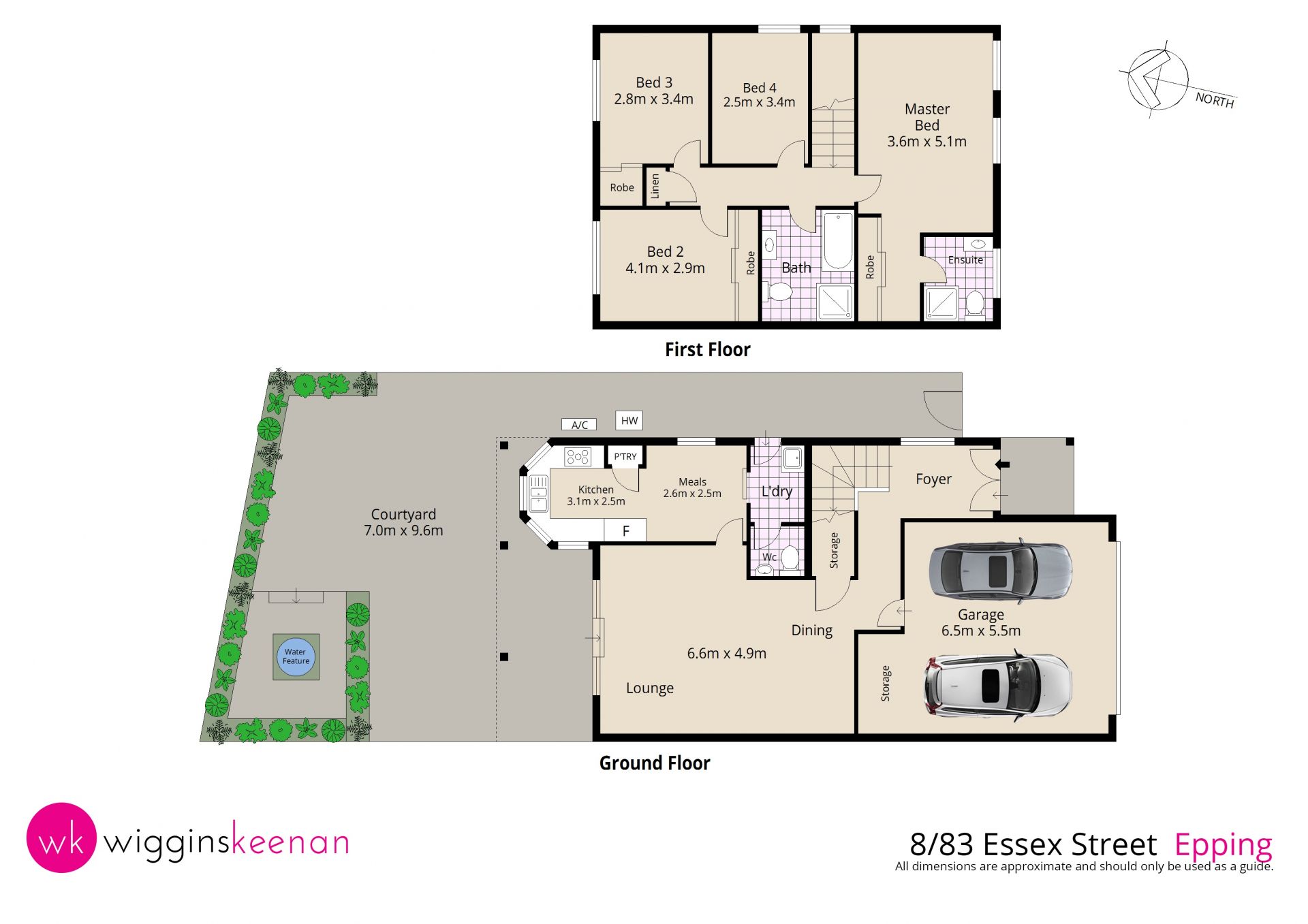 Full brick townhouse with generous house-like proportions only 850m to station