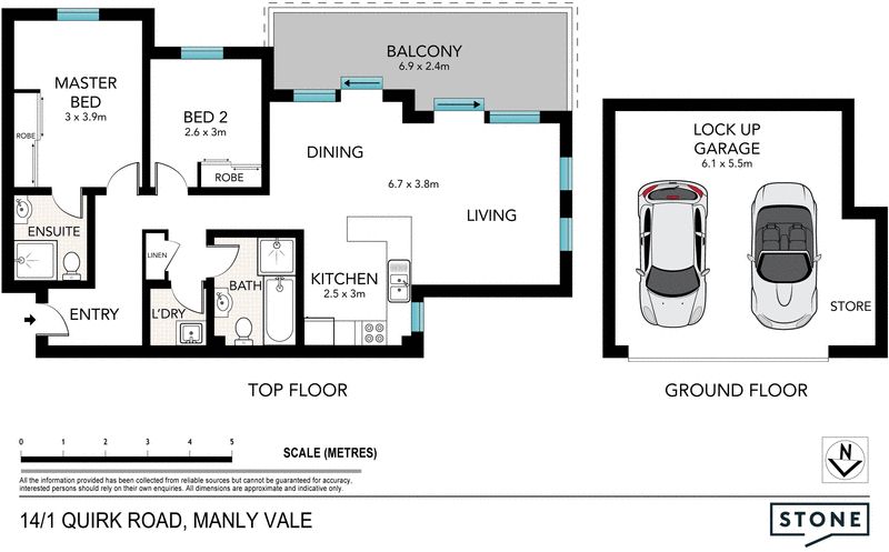 Modern Top Floor Apartment