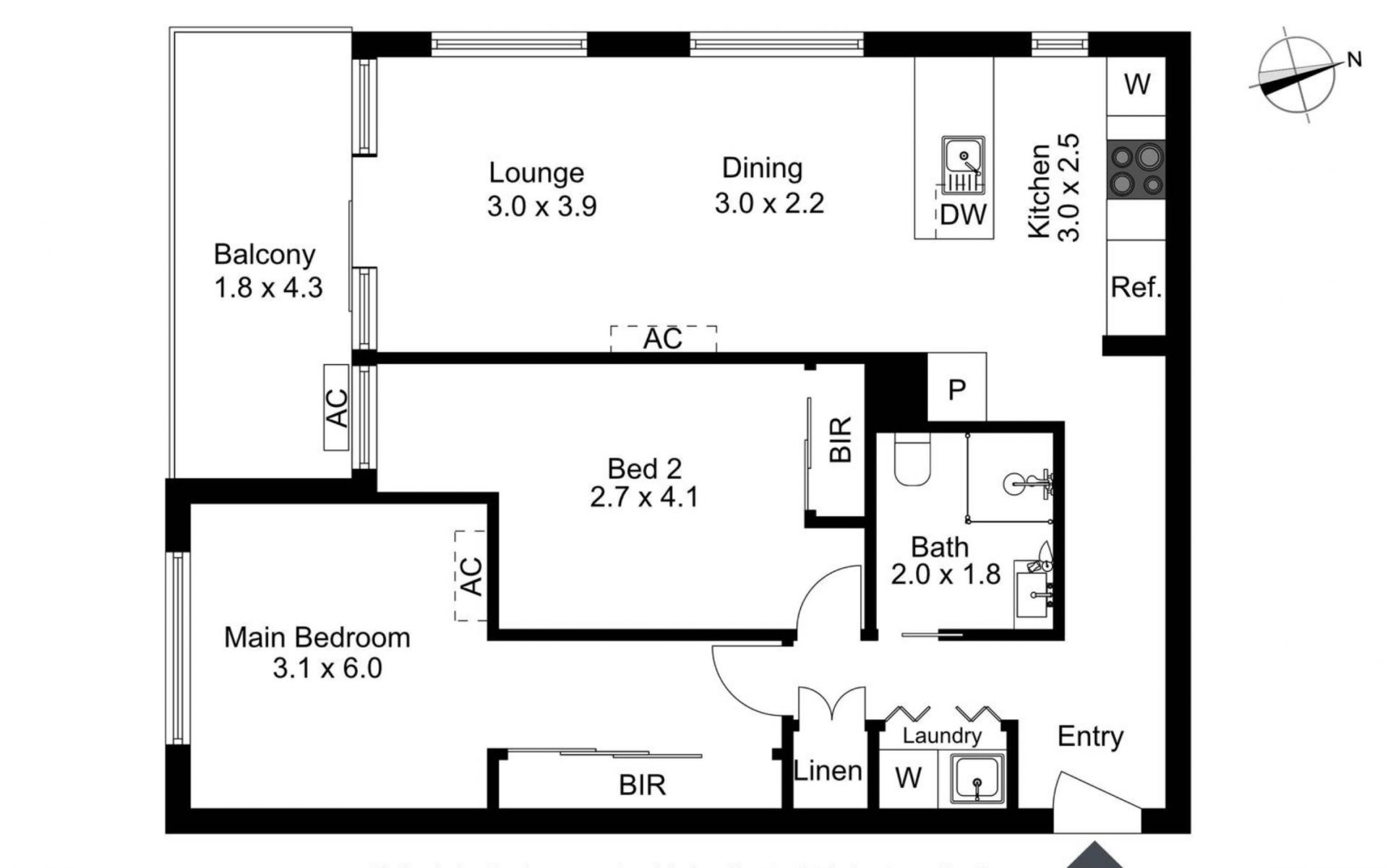 Light filled apartment with everything at your fingertips!