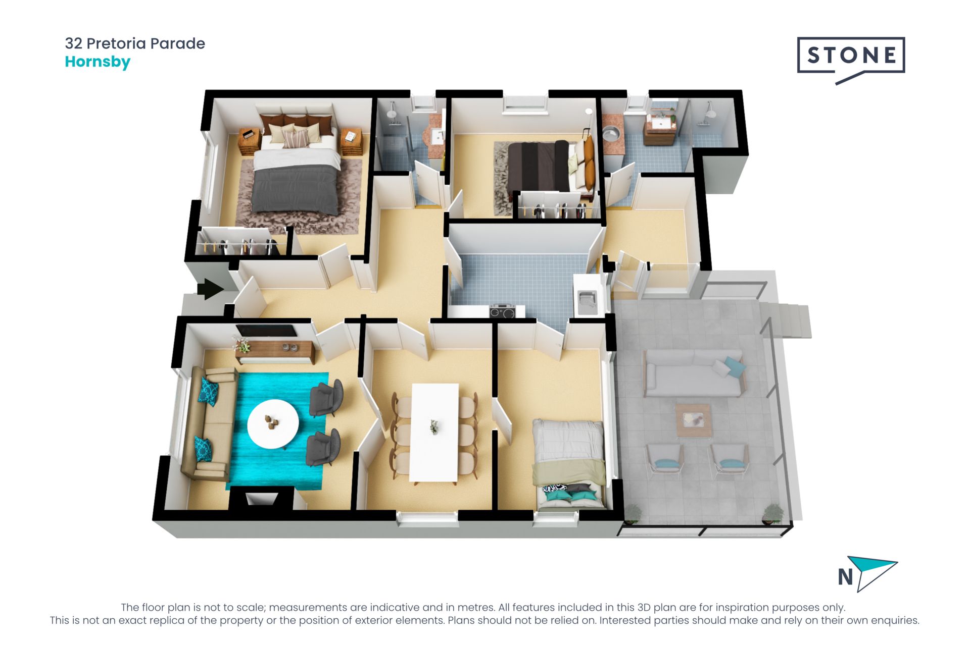 Renovated two-bedroom family home