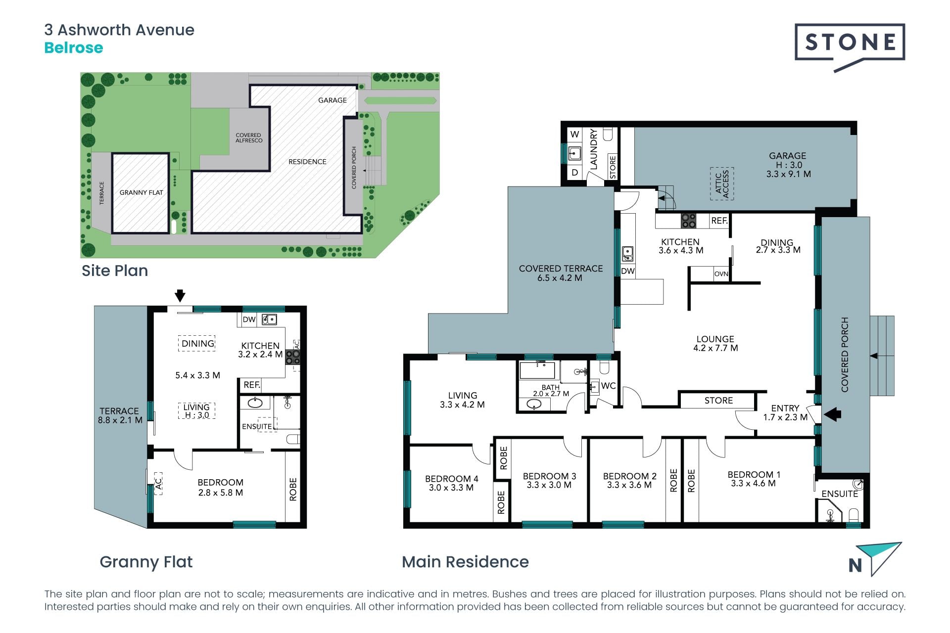 Single level-living plus self-contained granny flat