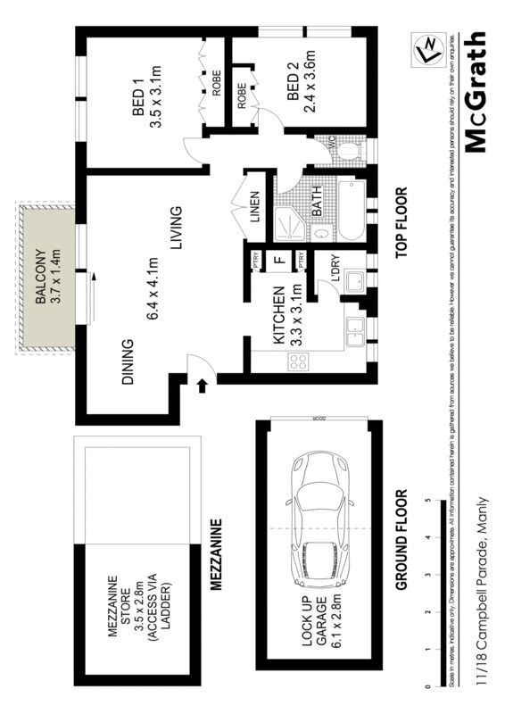 Private and freshly renovated top floor apartment