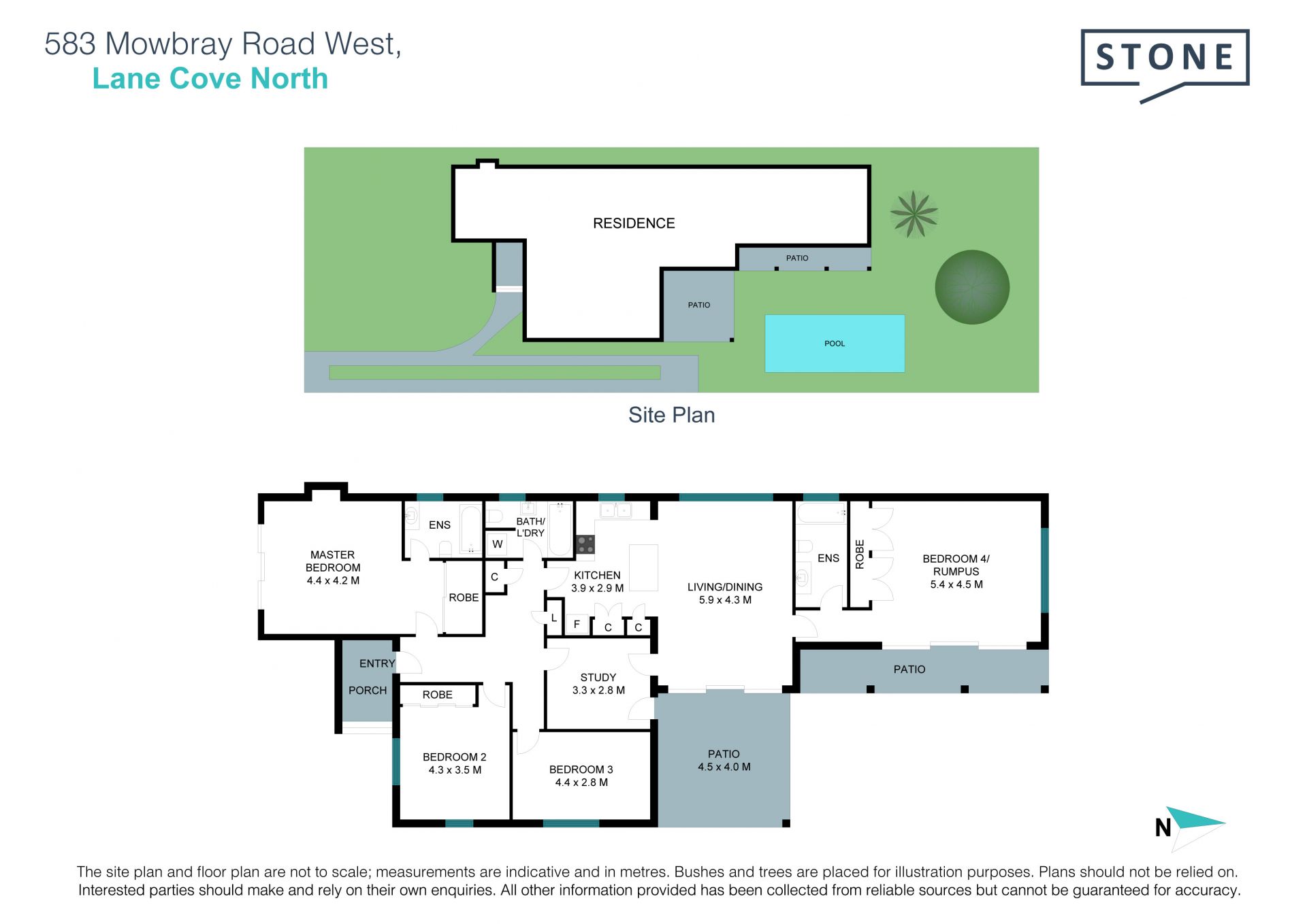 Renovated comfort - scope to rebuild on level land