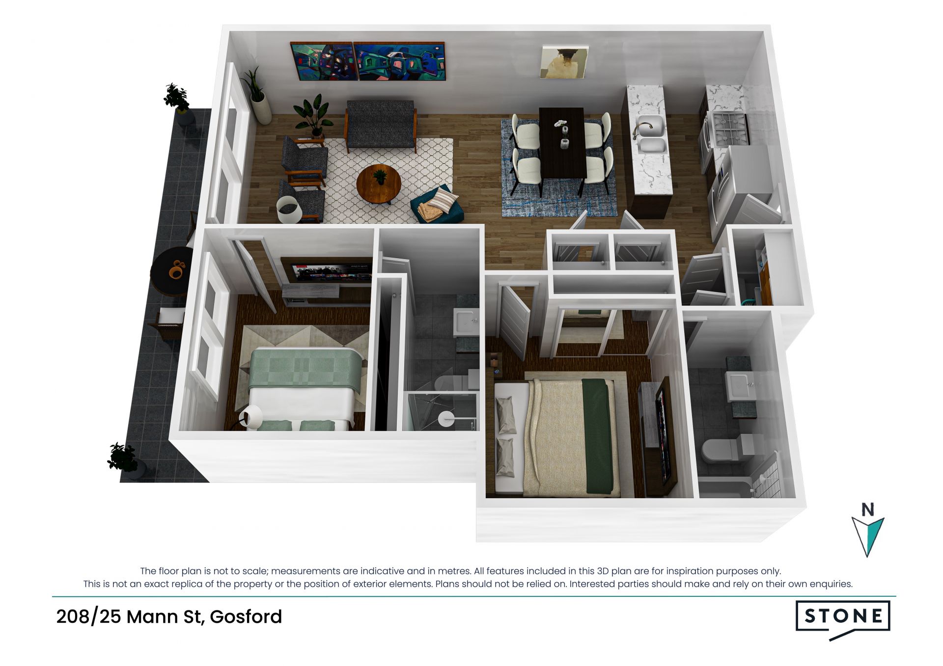 Contemporary style apartment