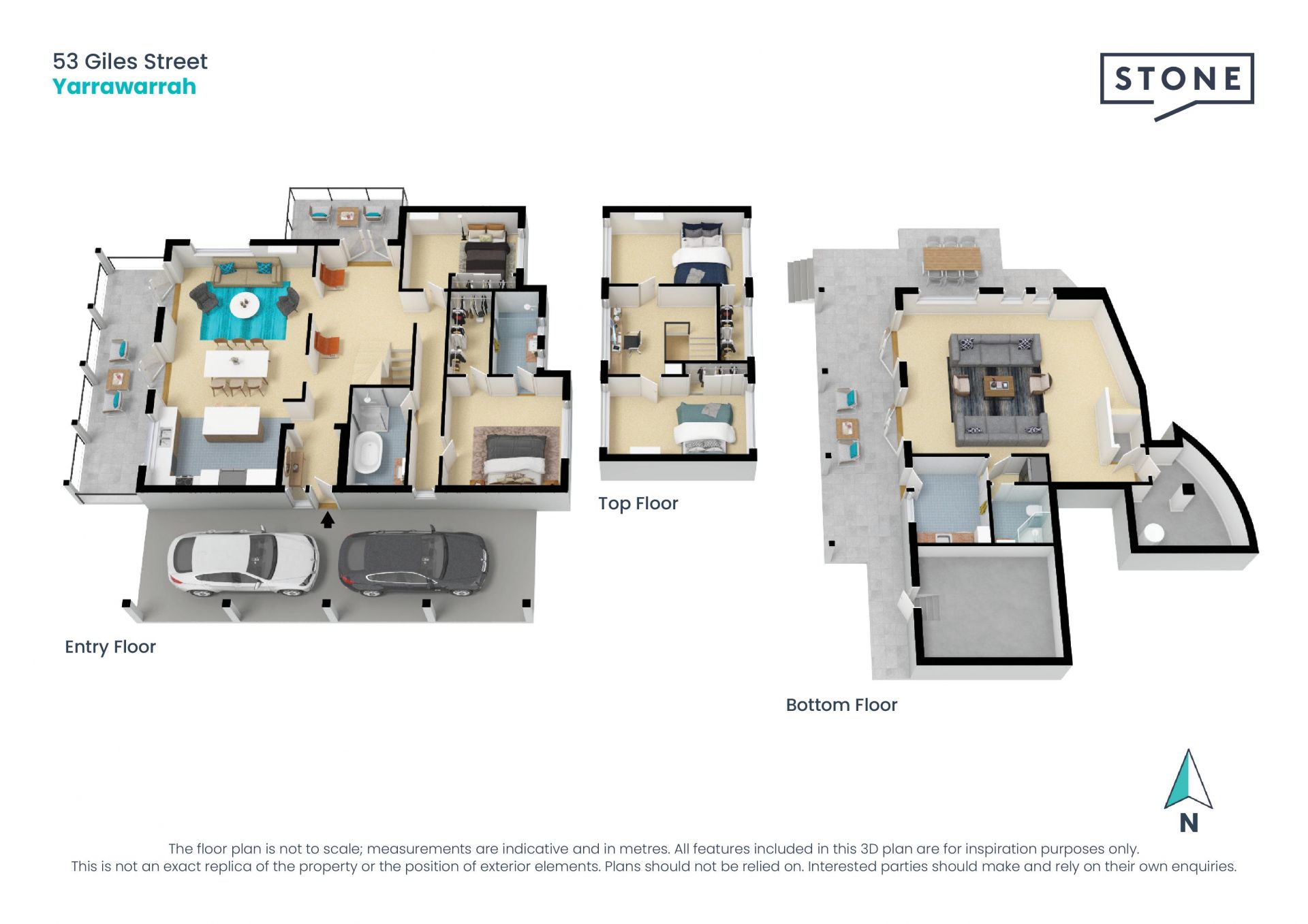 Contemporary family entertainer with serene vista