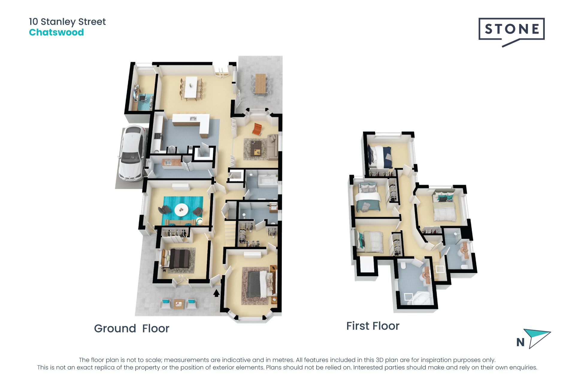 Modern family-sized oasis accented with character