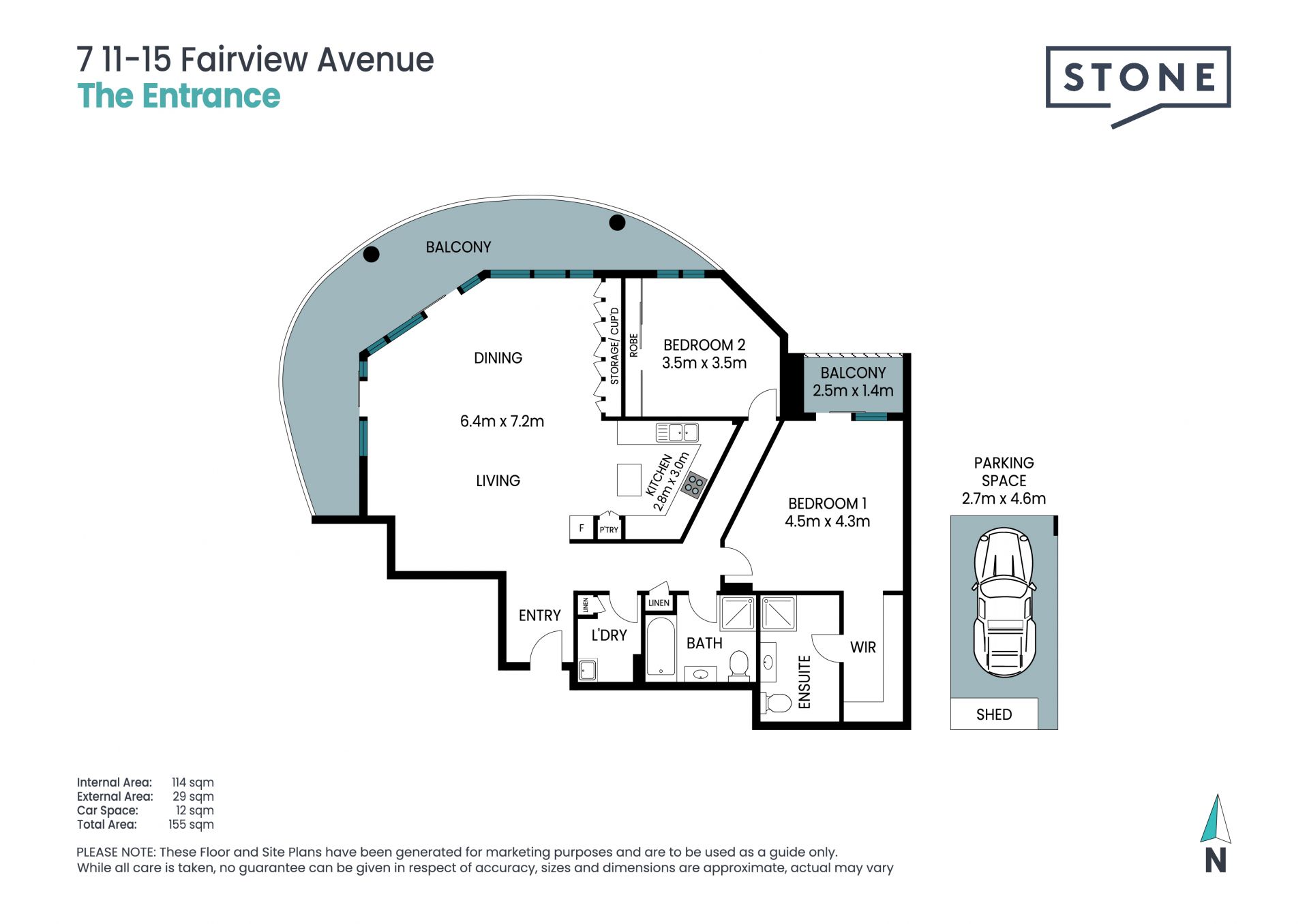 Exquisite North-Facing Modern Unit