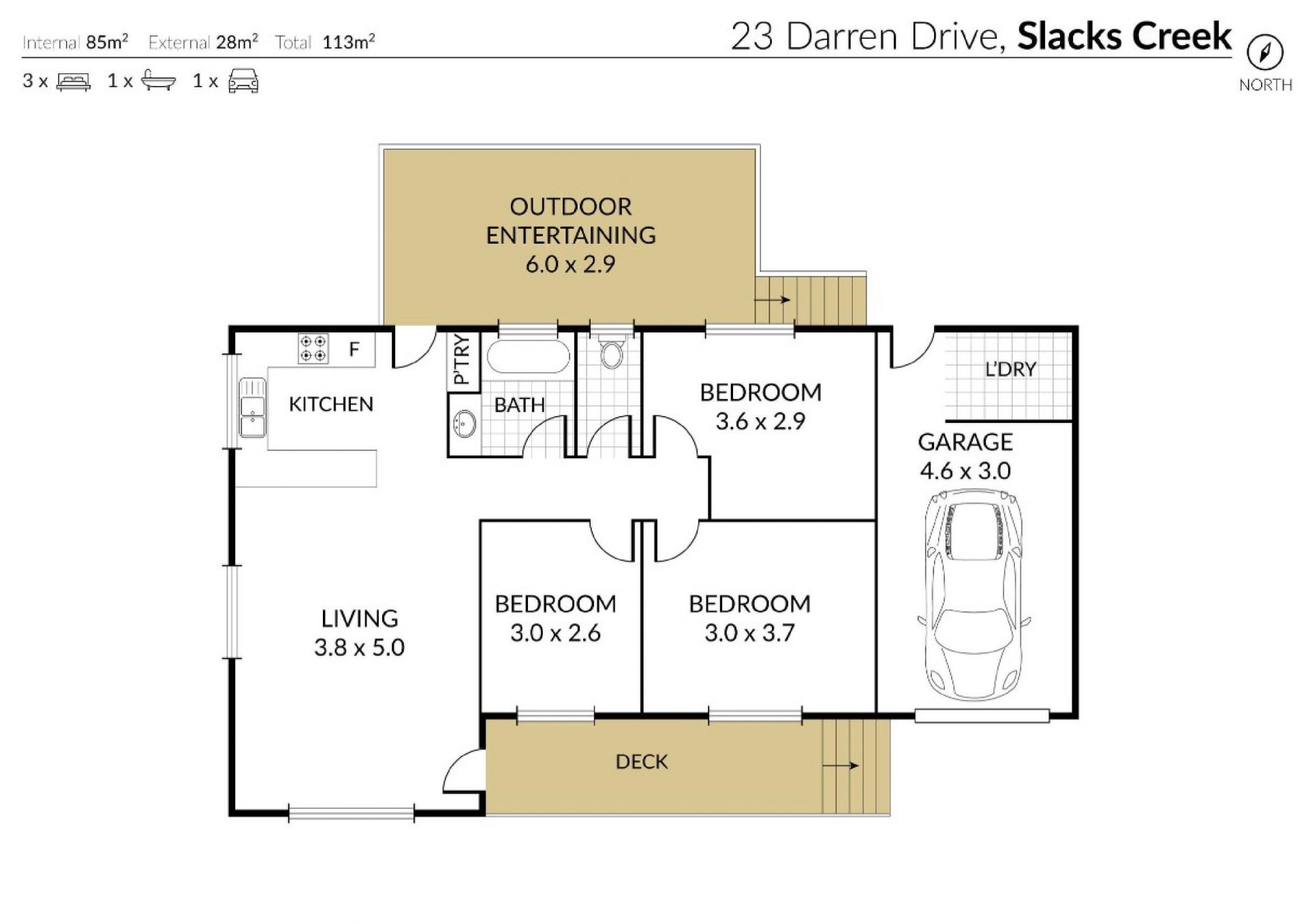 Spacious 3-Bedroom Home with Huge Yard– Prime Location!