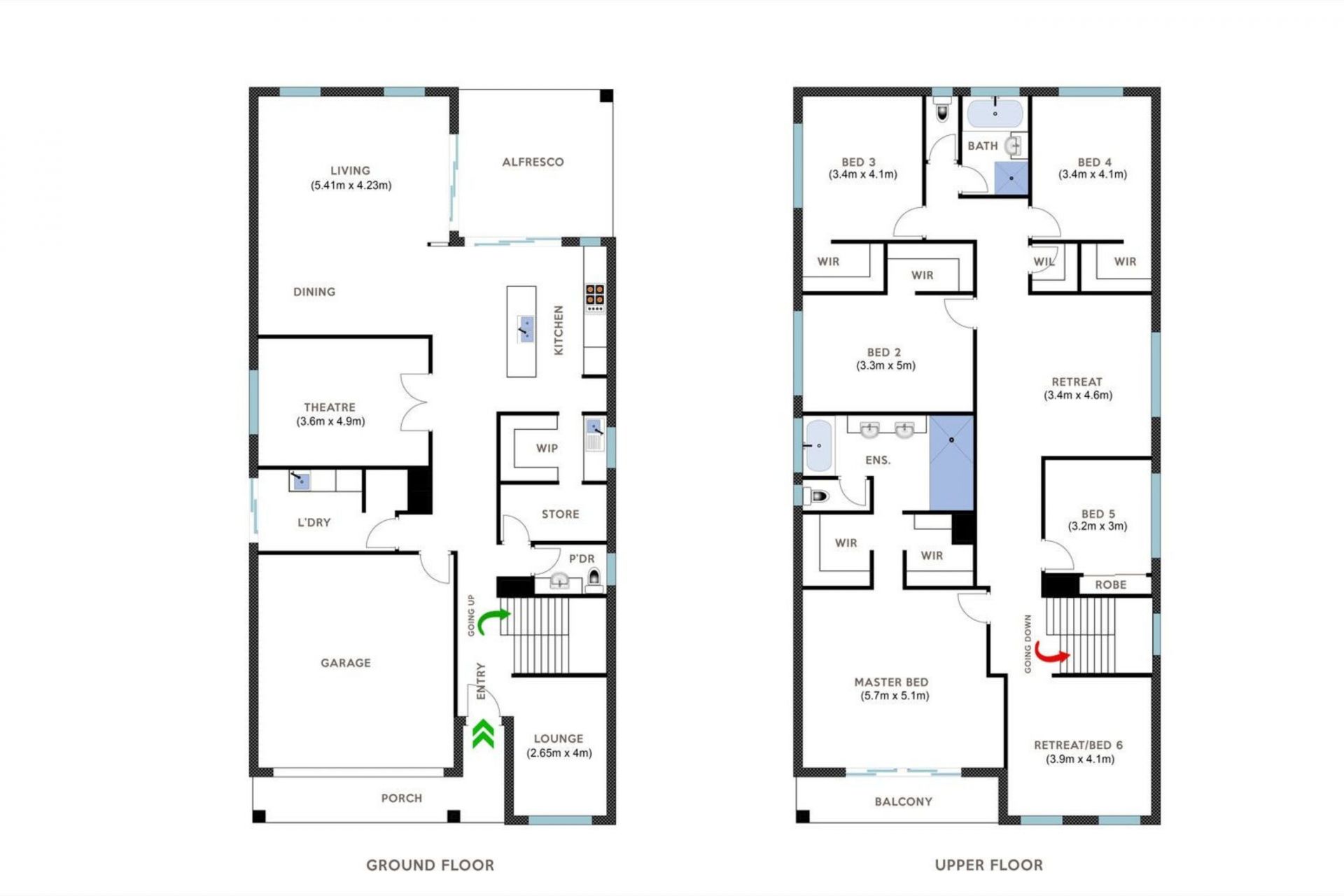 TRUE - 5 Bedroom, 4 living, plus study