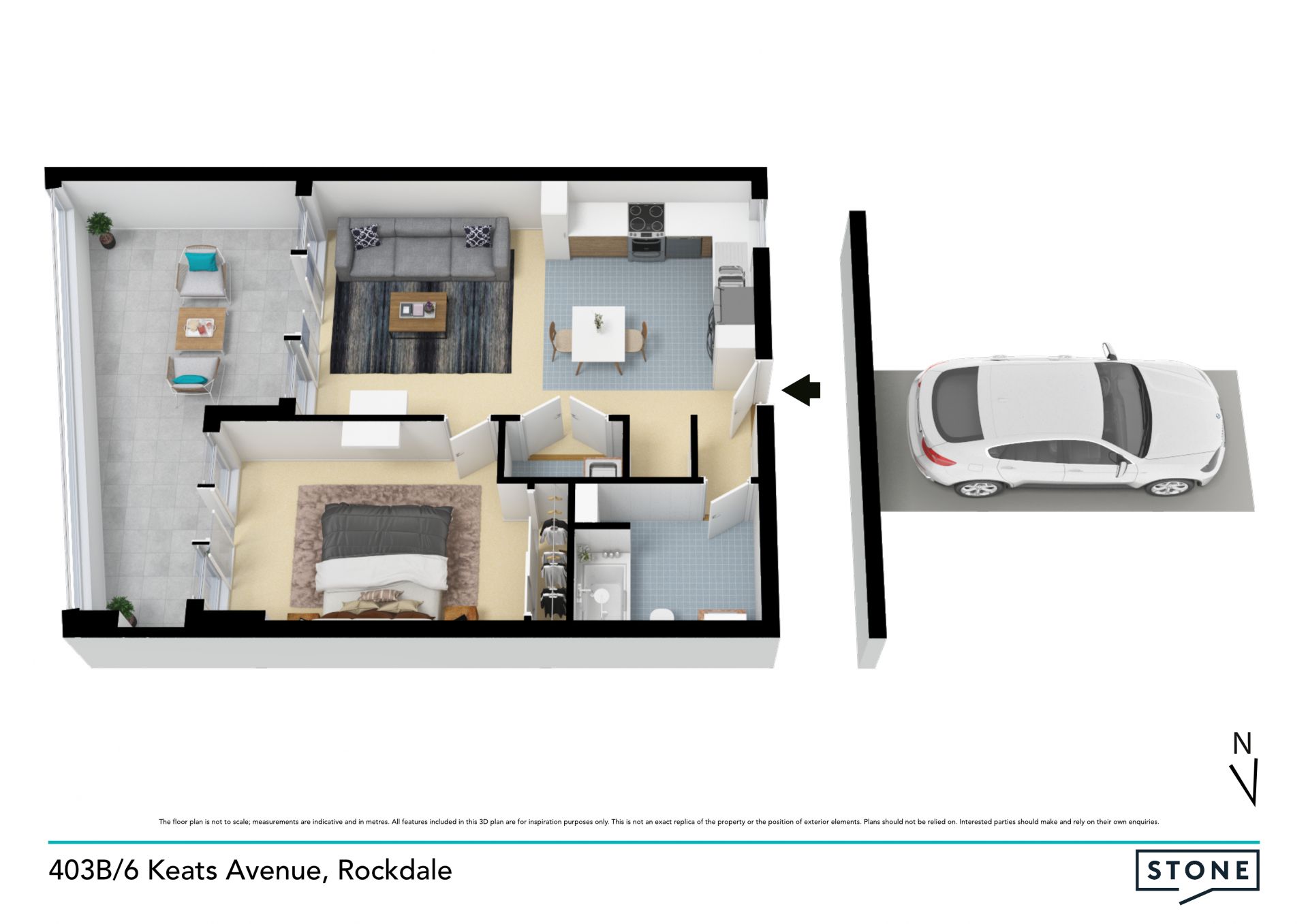 Modern 1 Bedroom Unit