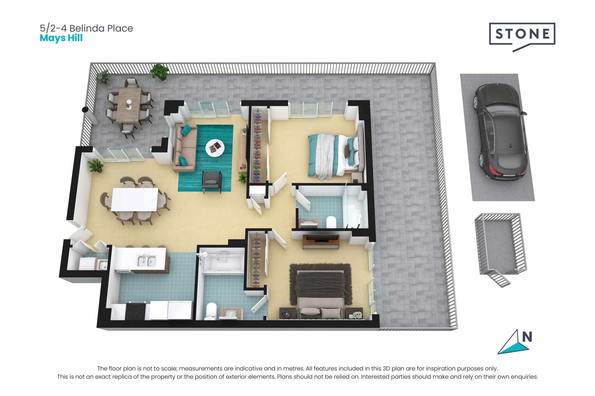 This modern ground floor apartment offers security, convenience and an easy living lifestyle.