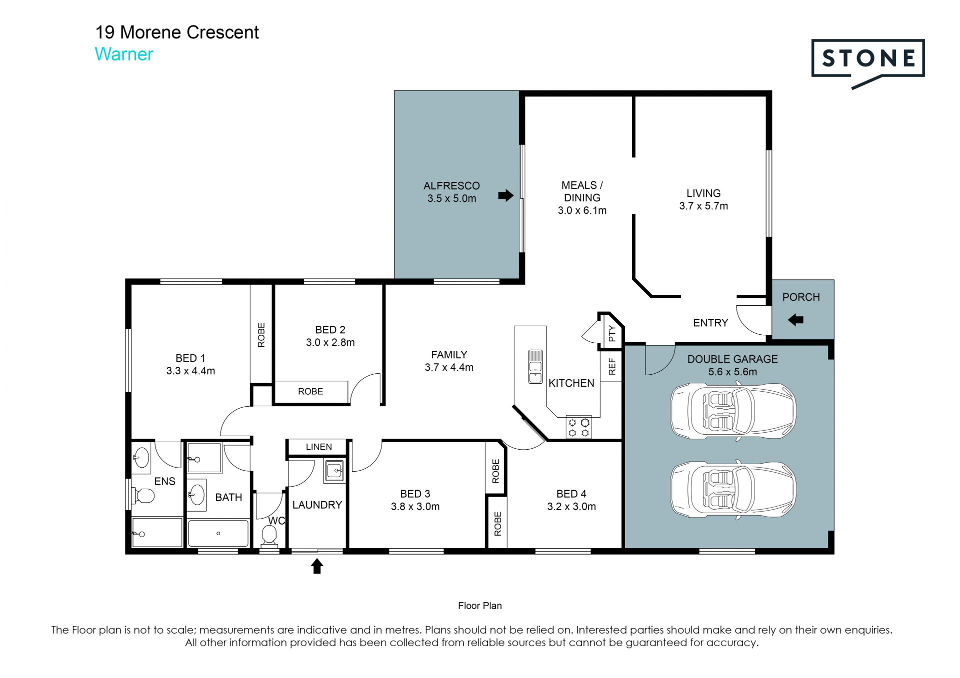 MODERN 4 BEDROOM ON A 640m2 BLOCK