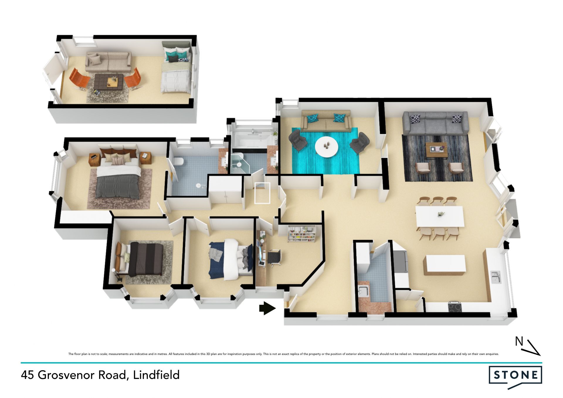 Modern entertainer in family-friendly setting