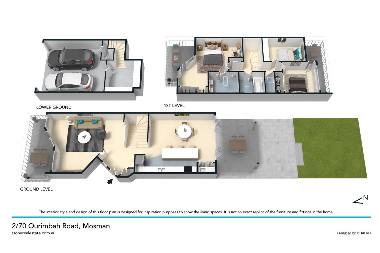 Two-storey contemporary terrace