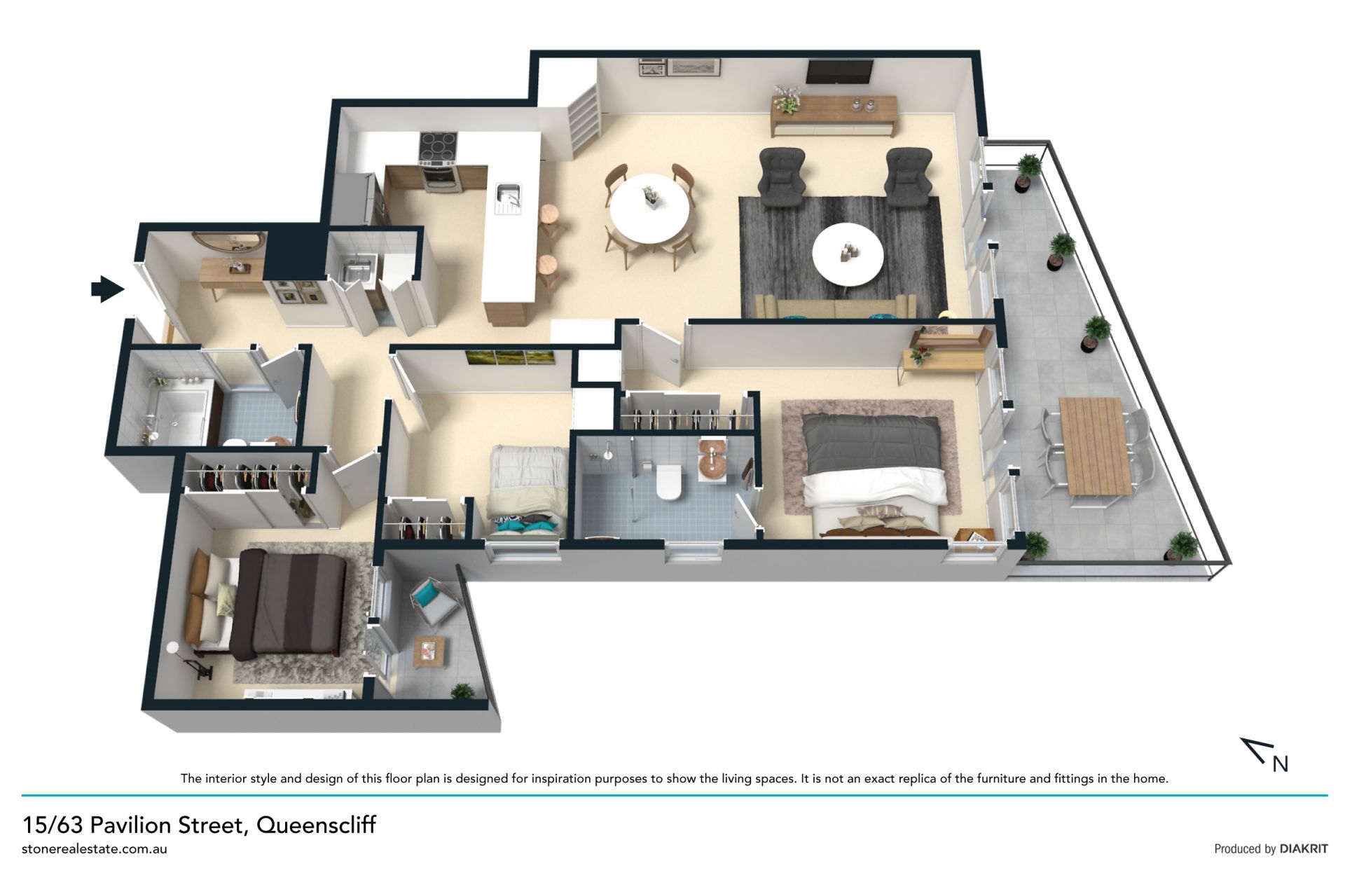 Luxury sub-penthouse living