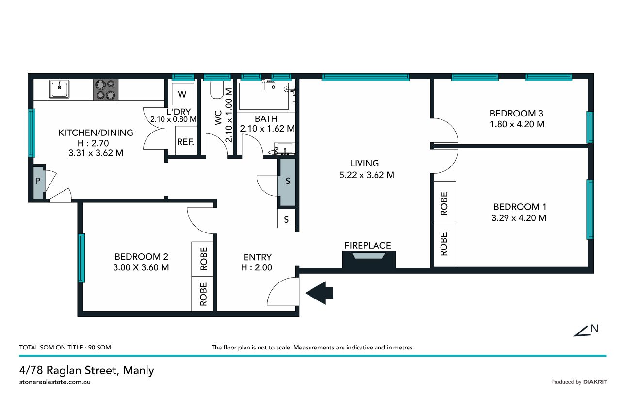 Elegant, spacious 3 bedroom apartment in sought-after location