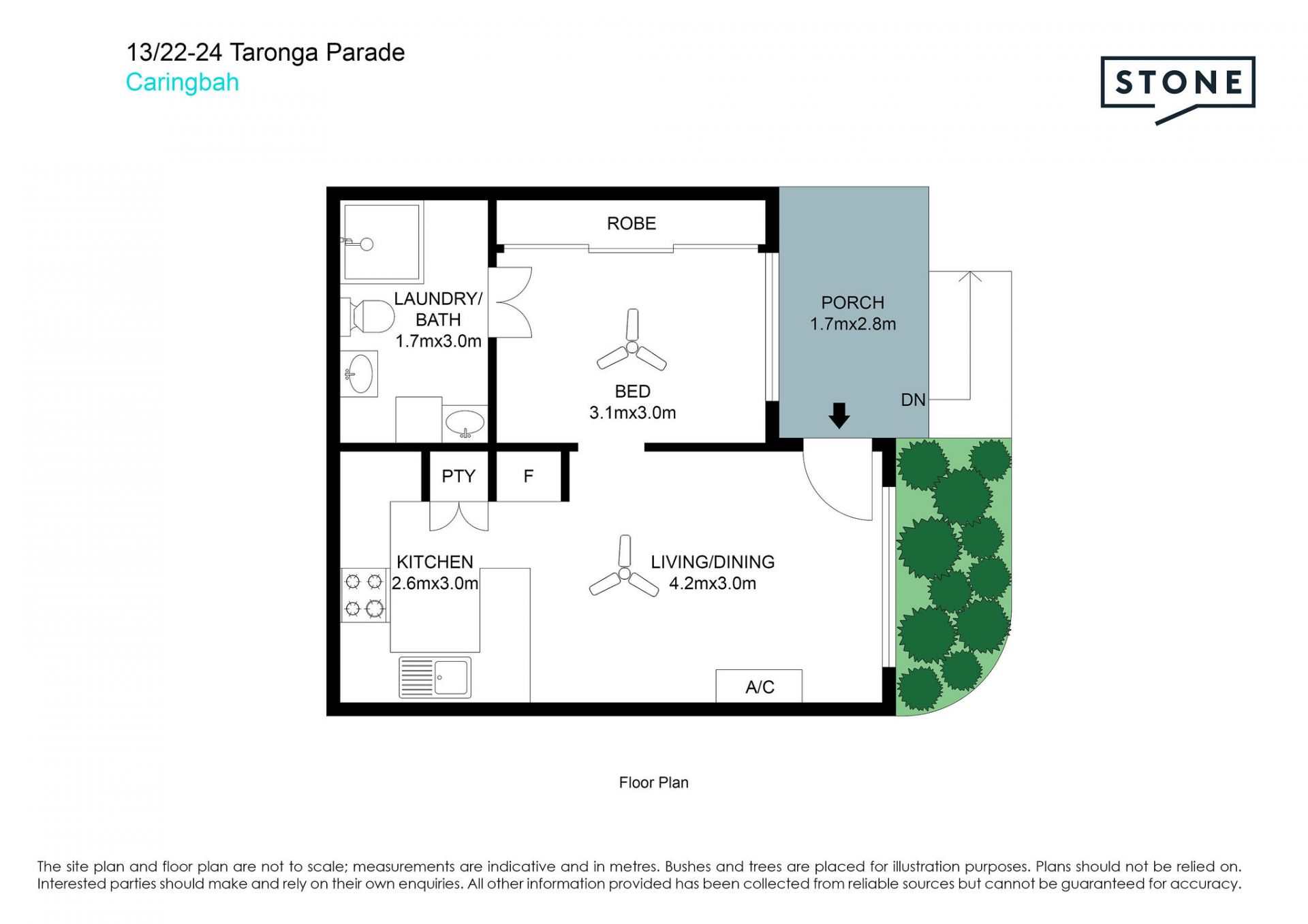 One bedroom villa home