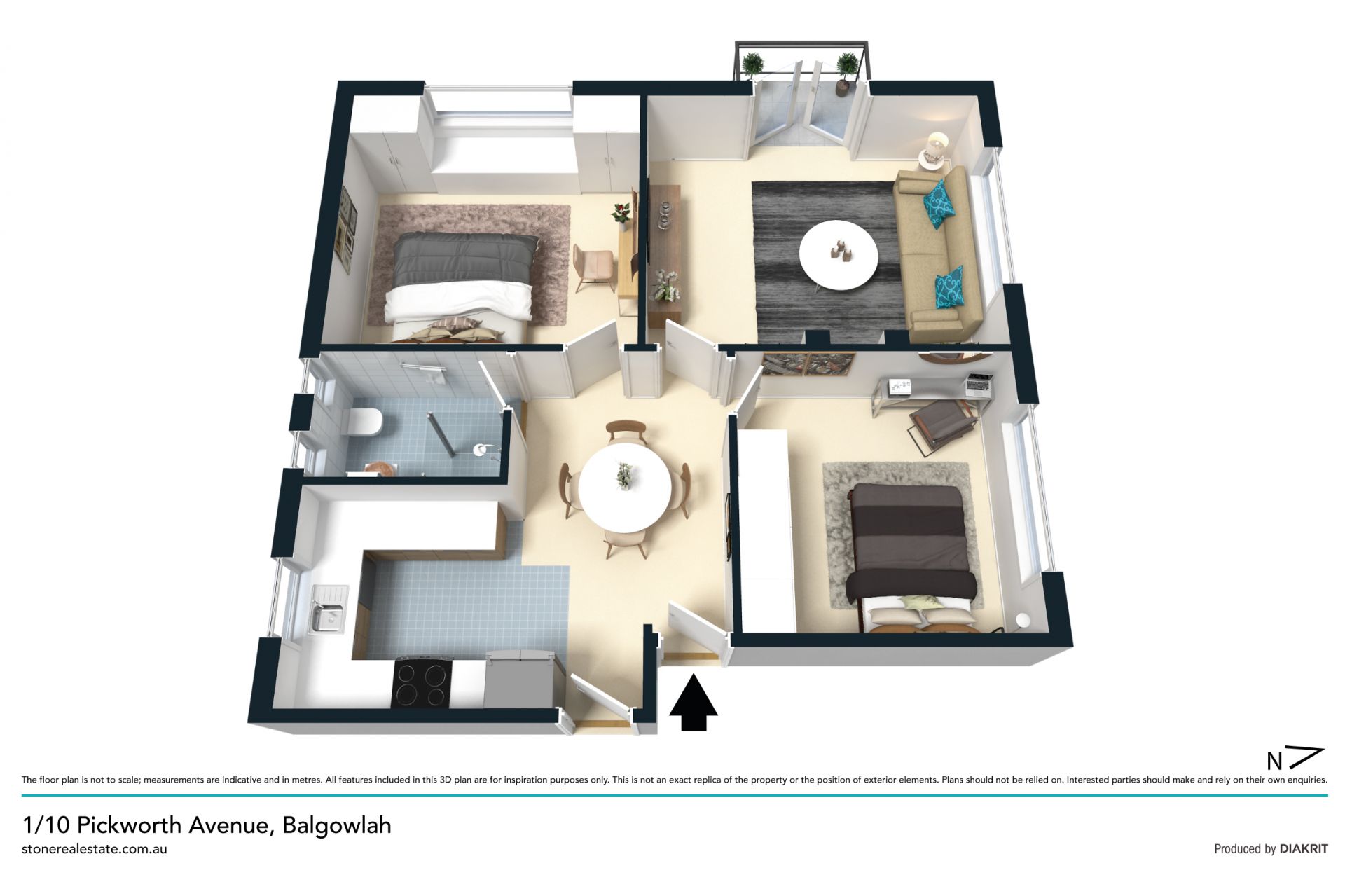 Bright and light Art Deco apartment in quiet cul-de-sac