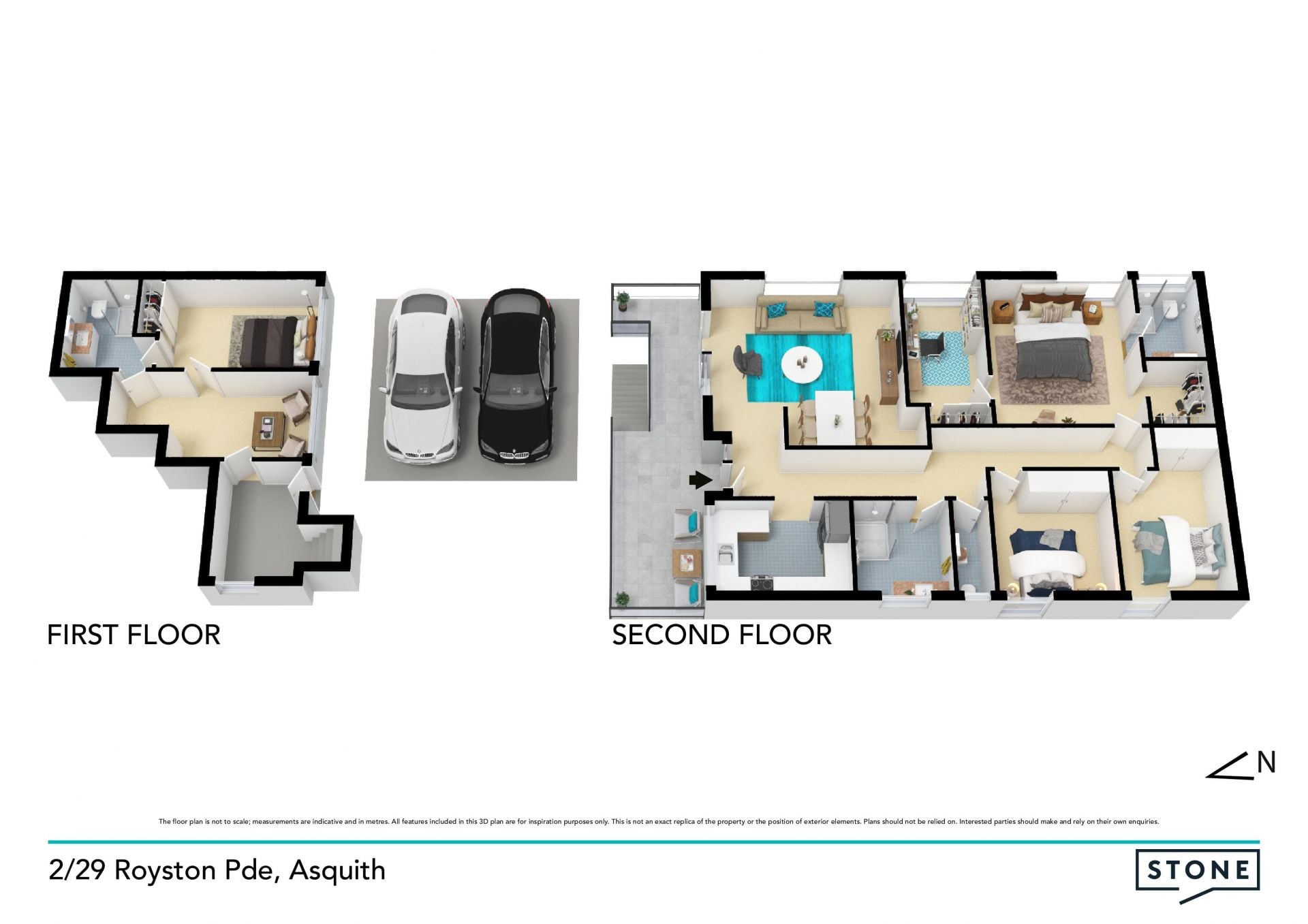 Large internal space for multiple living