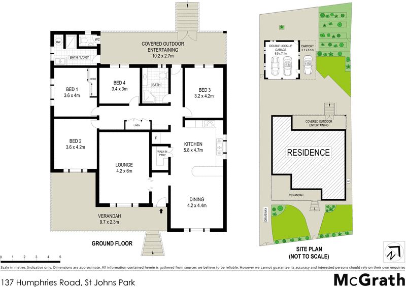 North east facing 831sqm block with scope to add value