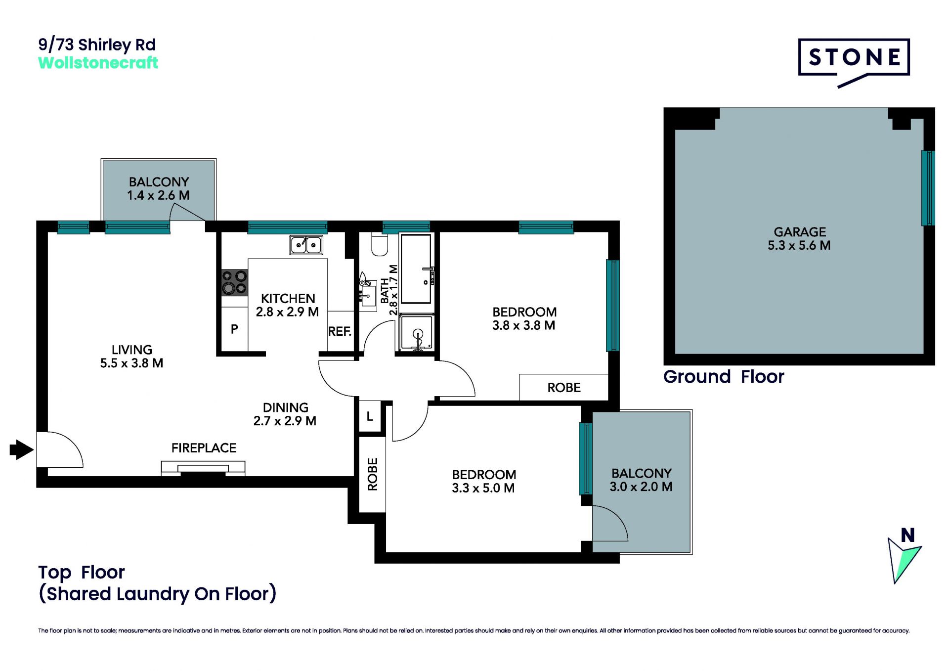 Well-presented two-bedroom apartment in ultra-convenient location