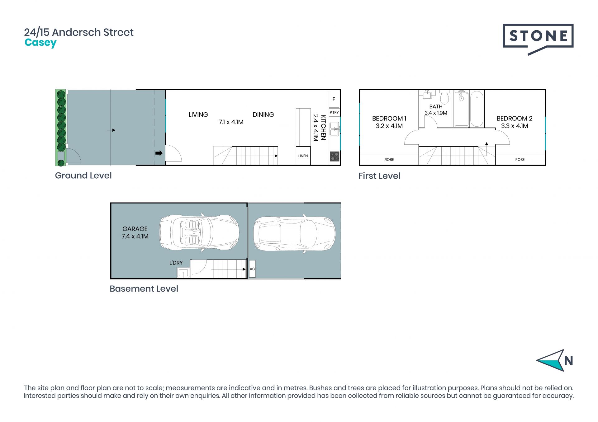 Modern, easy-care living opposite park