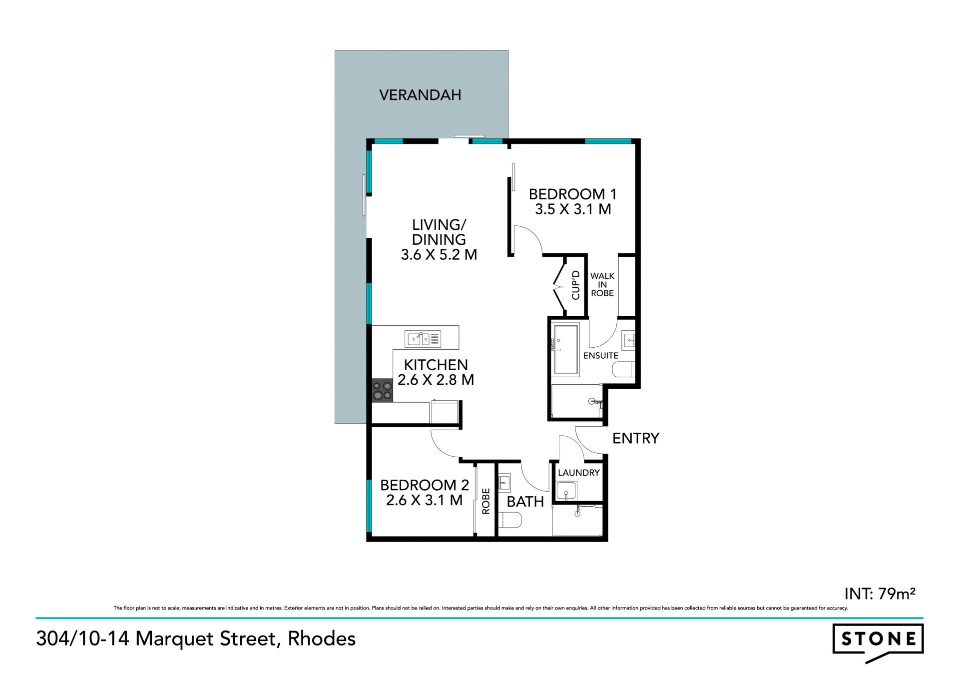 Large and inviting apartment within walking distance to Rhodes village