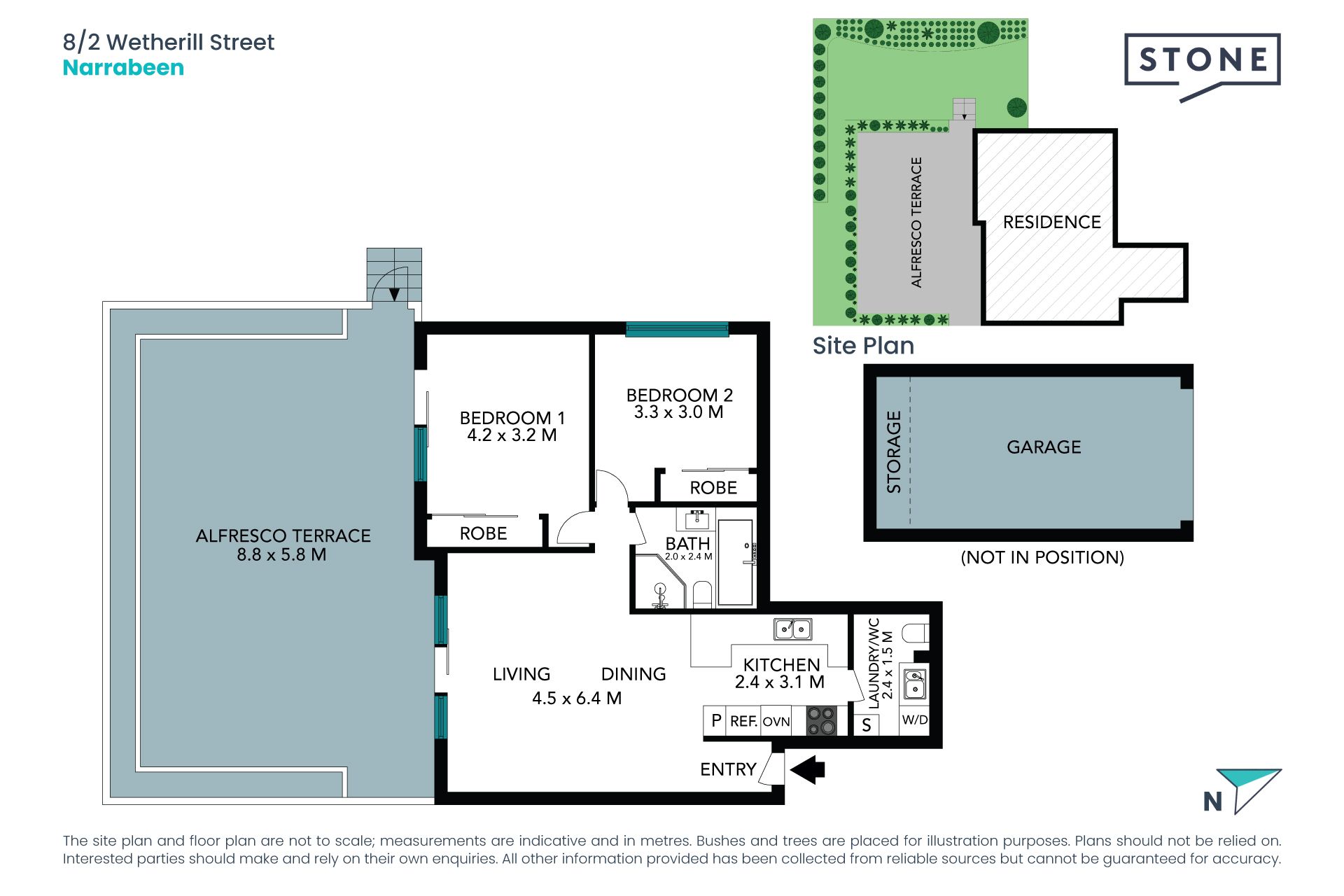 Beachside ground floor apartment in prime location