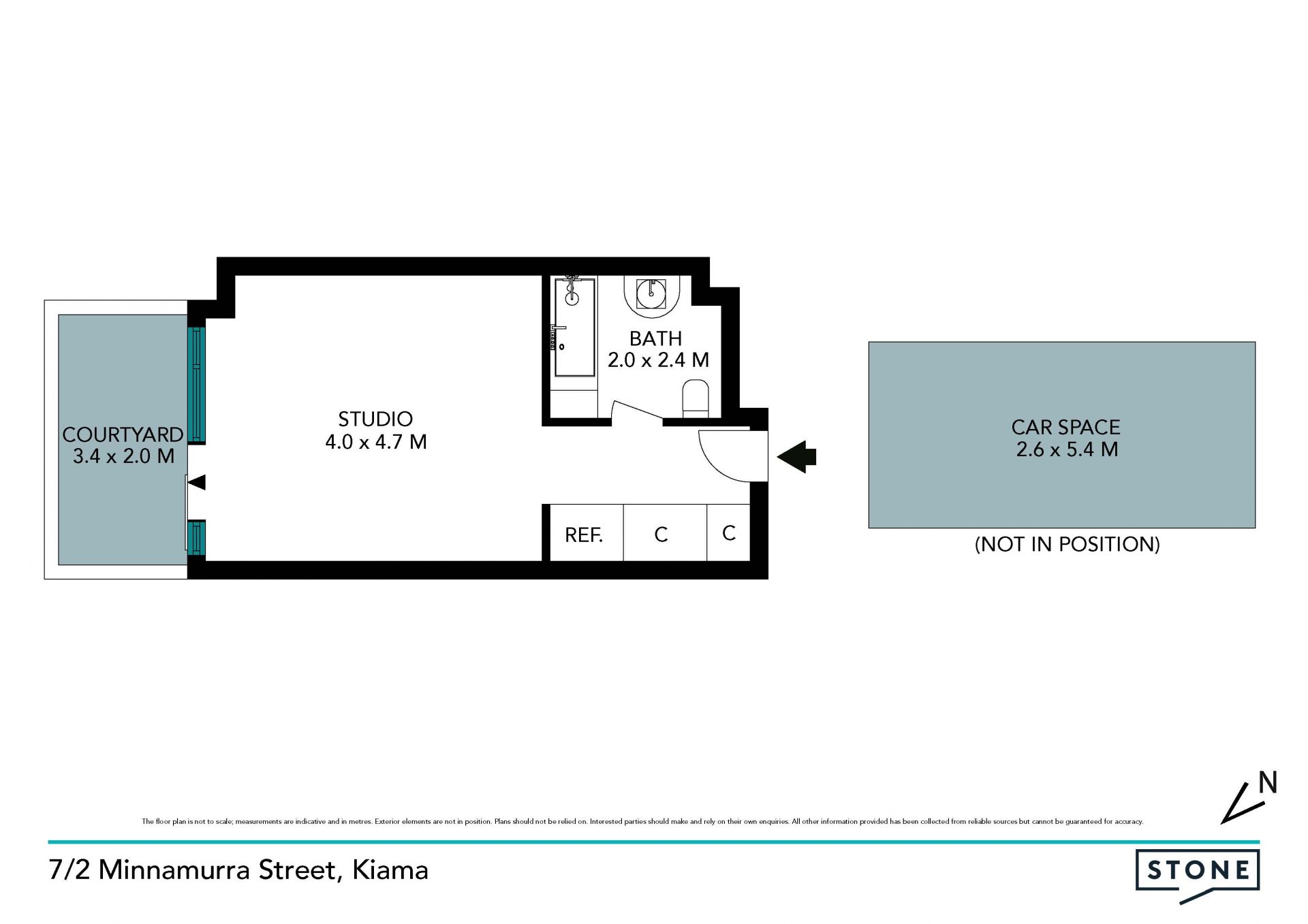 Relaxed studio apartment in the heart of Kiama