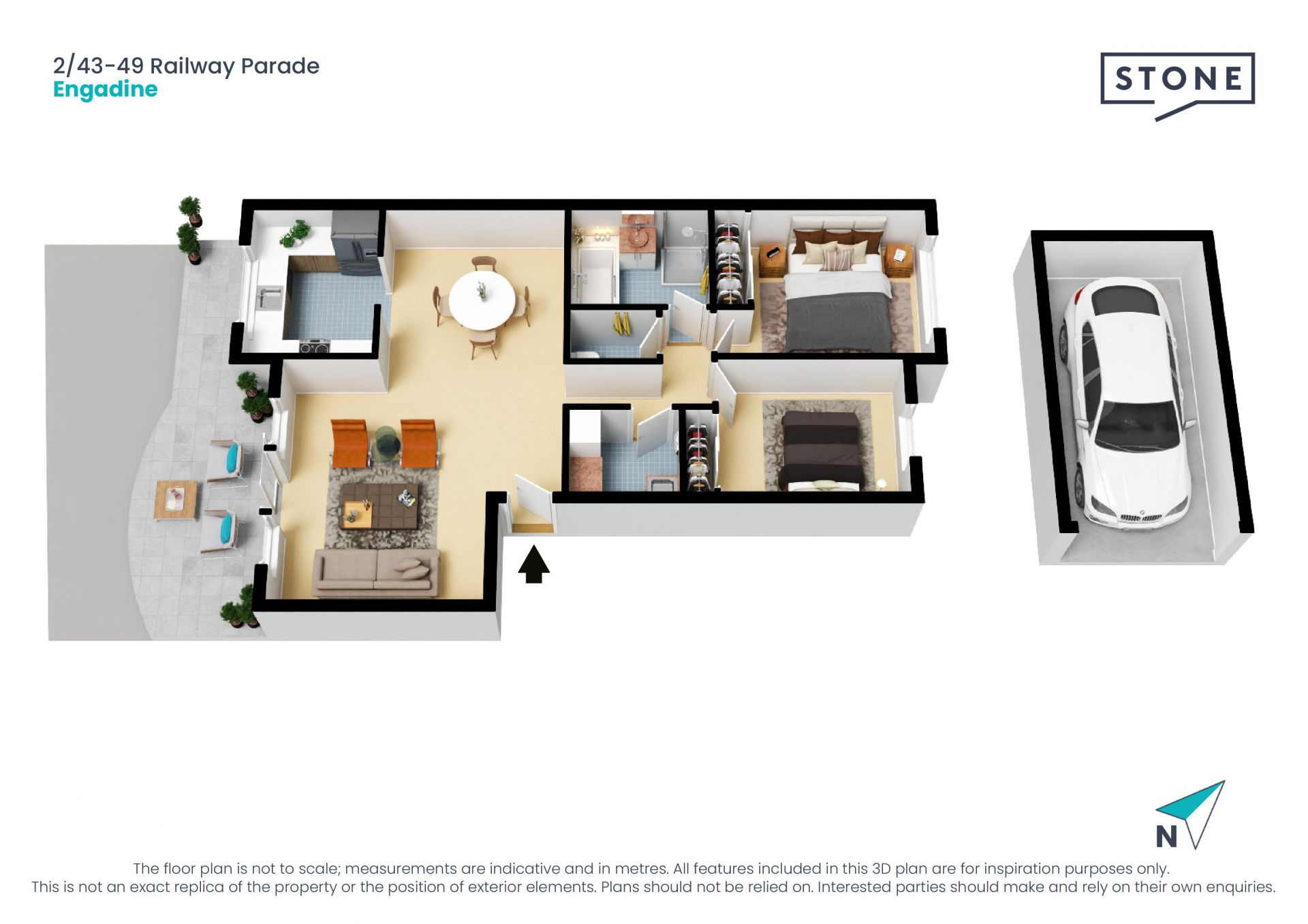 Private apartment offers comfort and convenience
