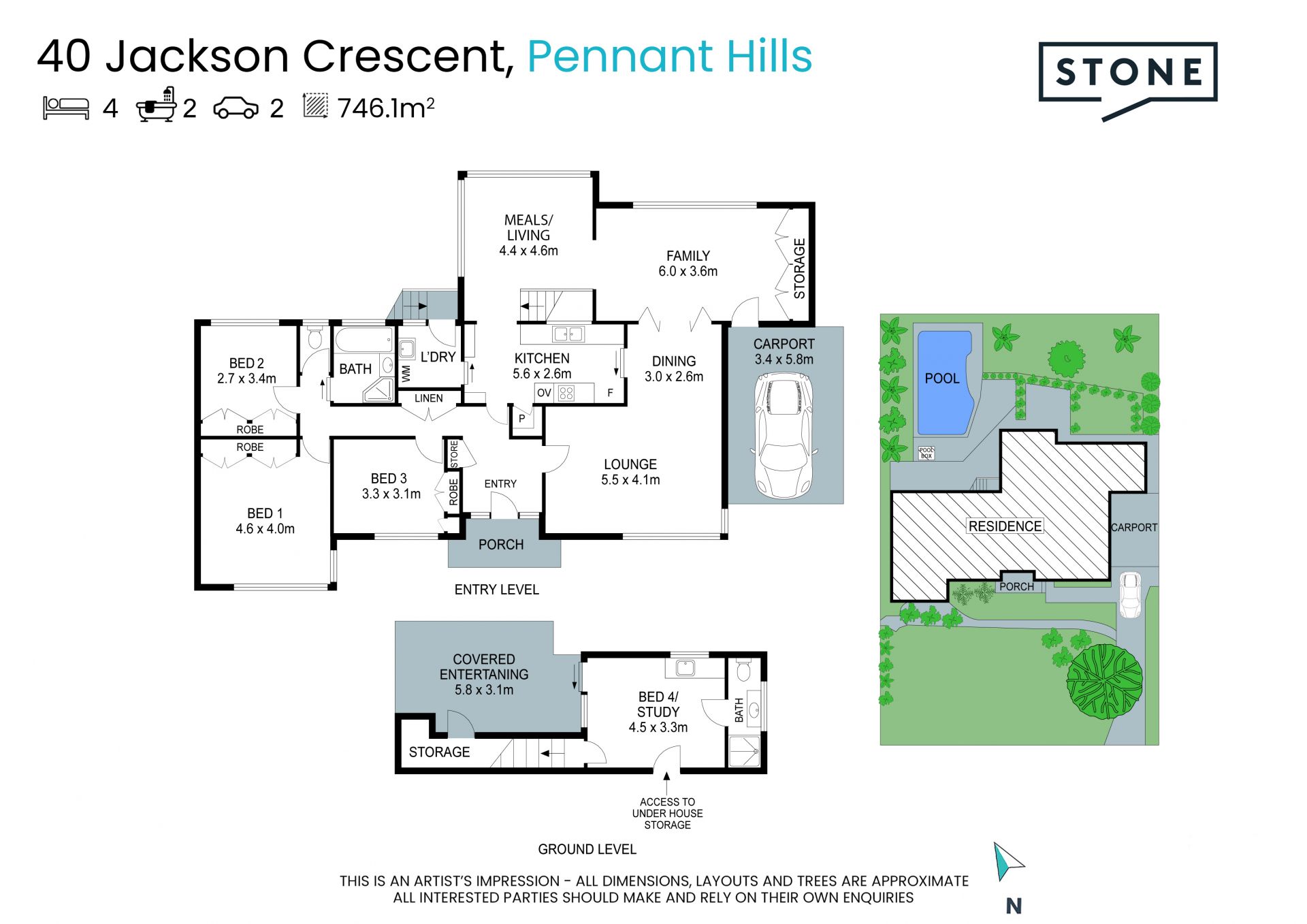 Generous family proportions with blissful lifestyle position
