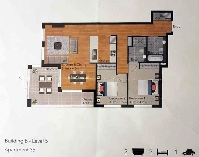 Convenient 2-bedroom Unit