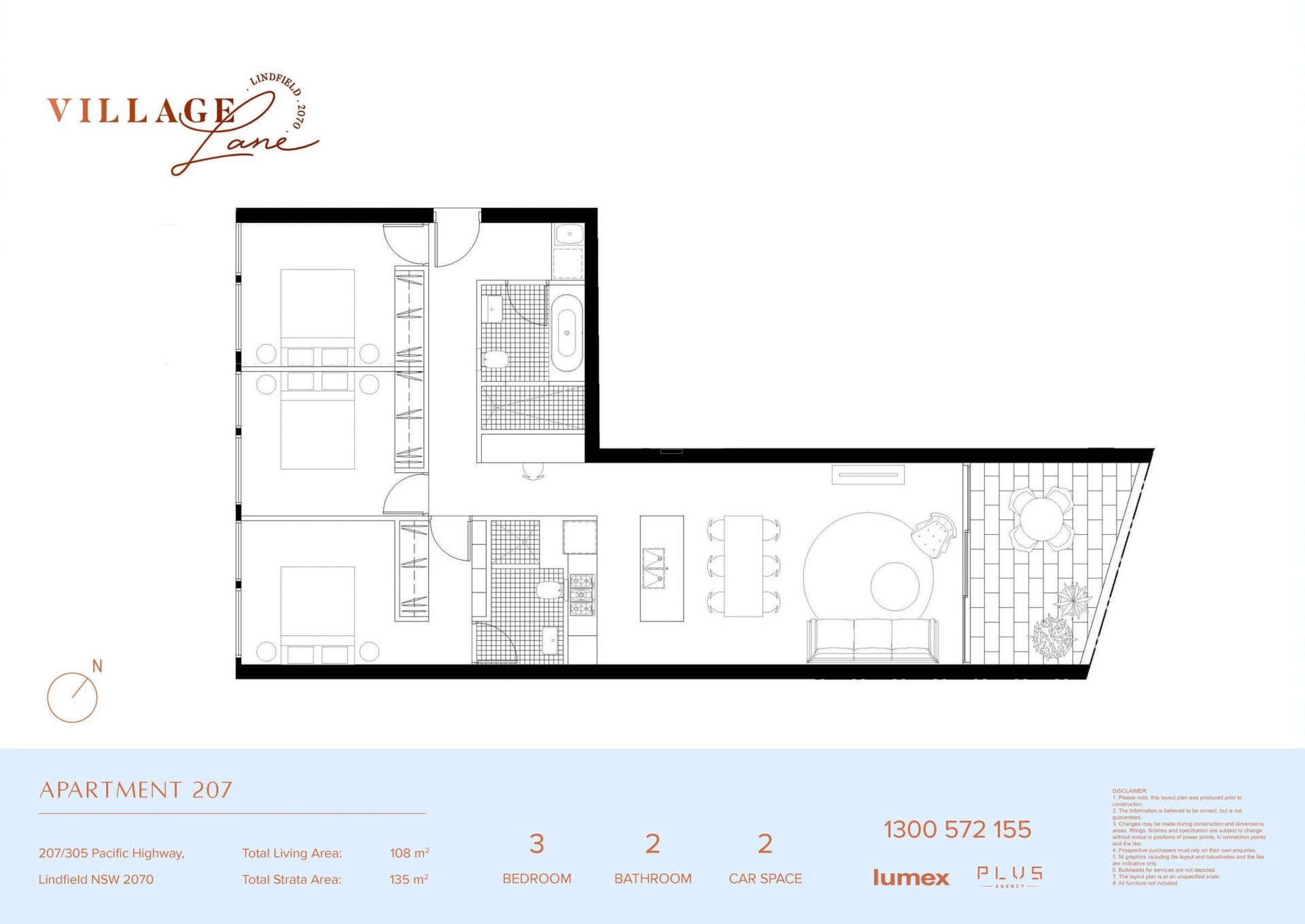 Modern rear-facing apartment in prime Lindfield location